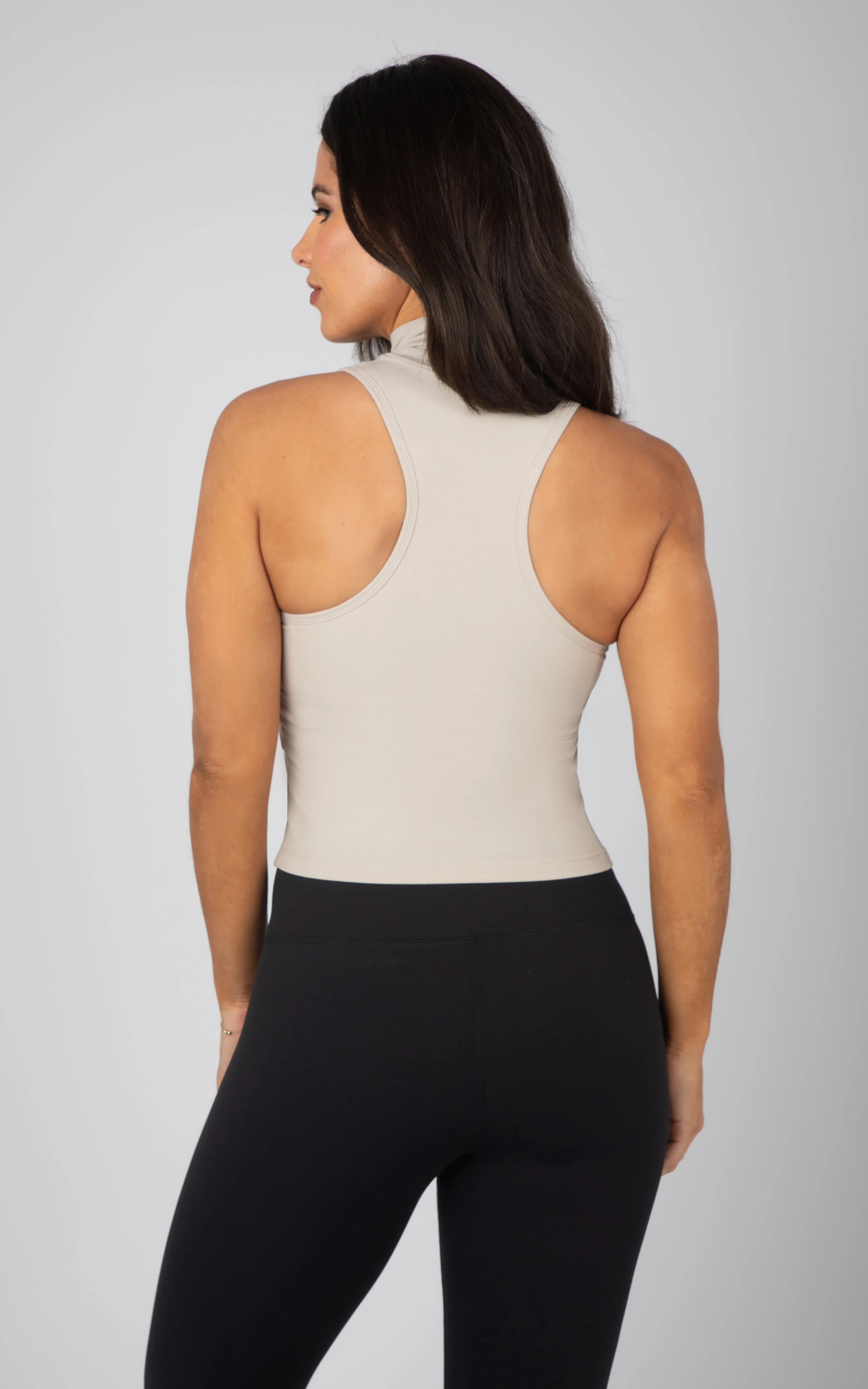 2 PK Mock Neck Tank Top
