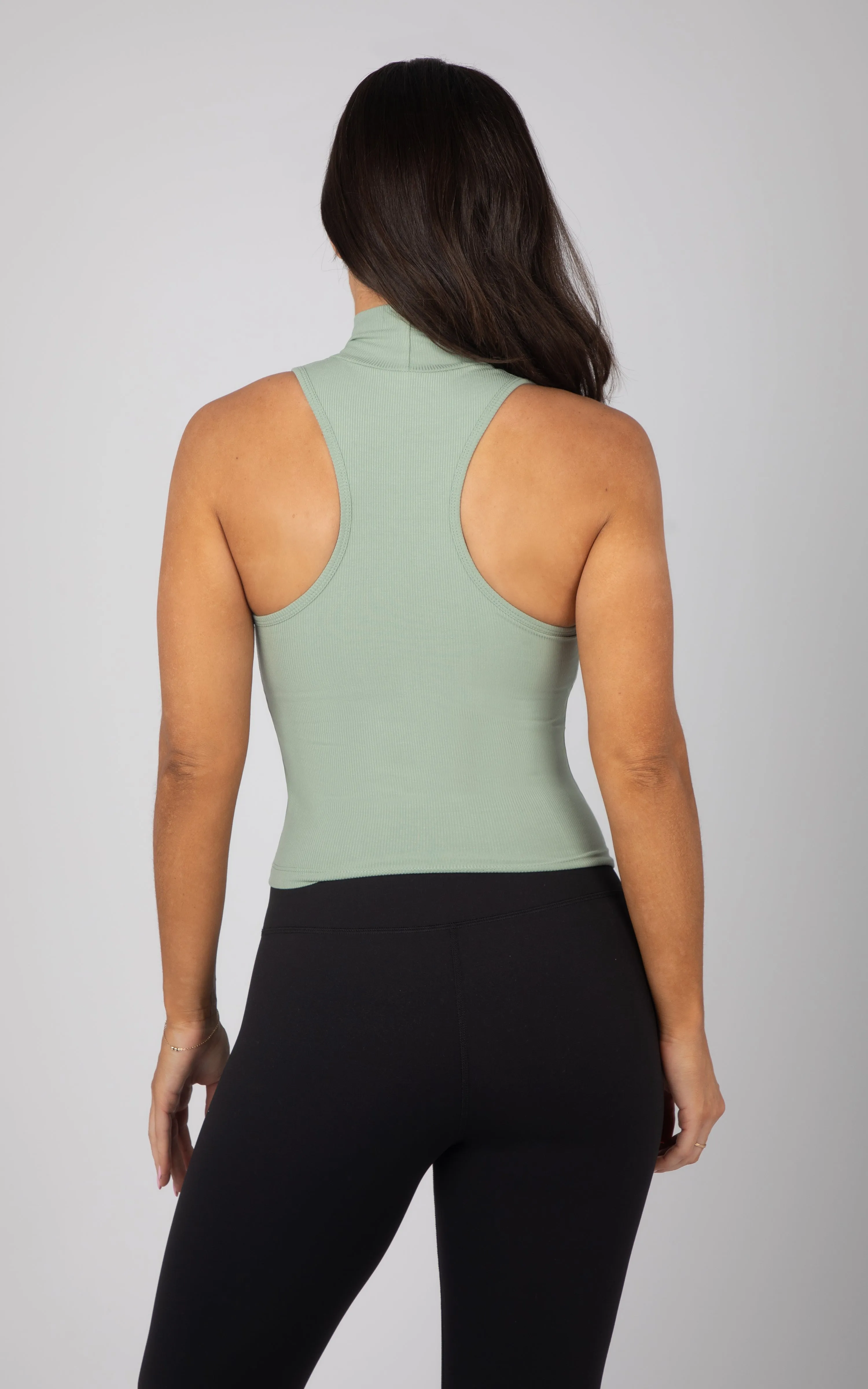 2 PK Mock Neck Tank Top