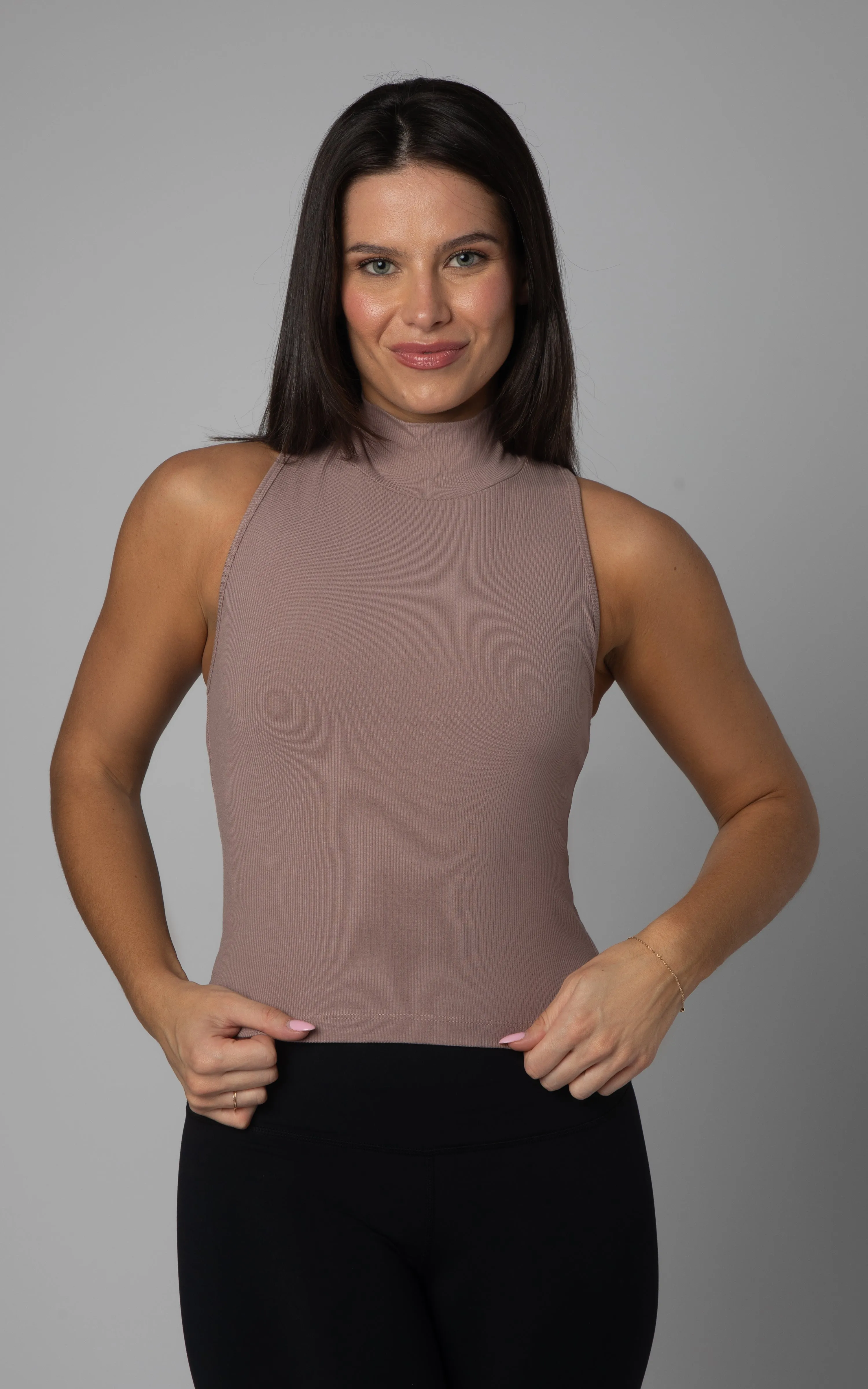 2 PK Mock Neck Tank Top