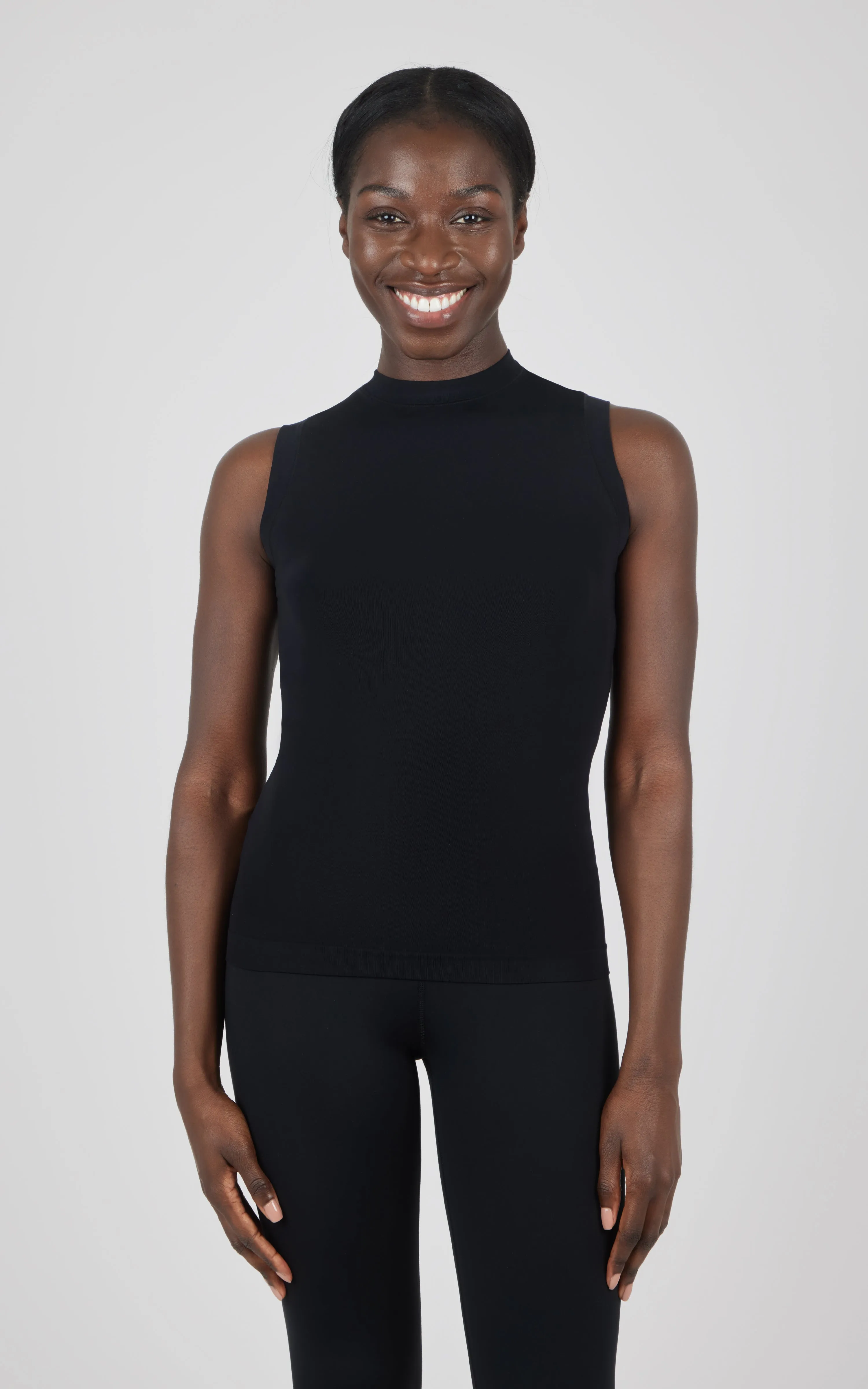 2 PK Mock Neck Tank Top