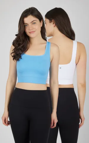2 PK Seamless Longline Bra