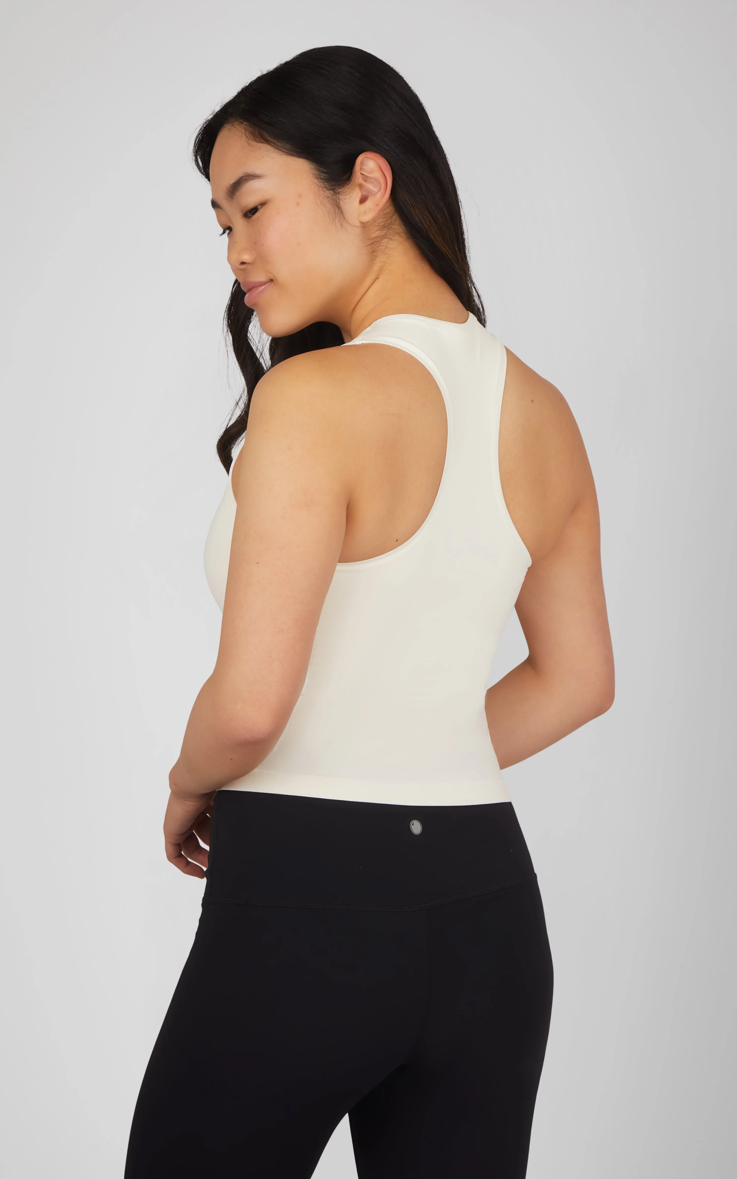 2 PK Seamless Racerback Tank Top with Built in Bra