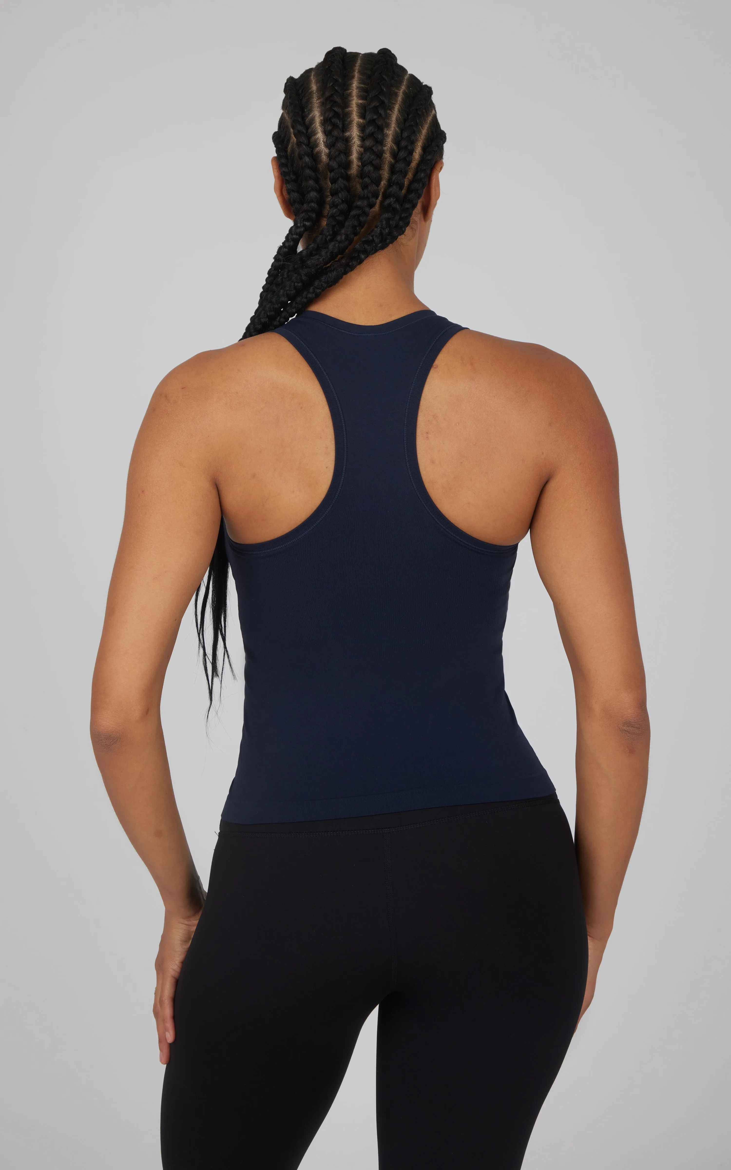 2 PK Seamless Racerback Tank Top with Built in Bra