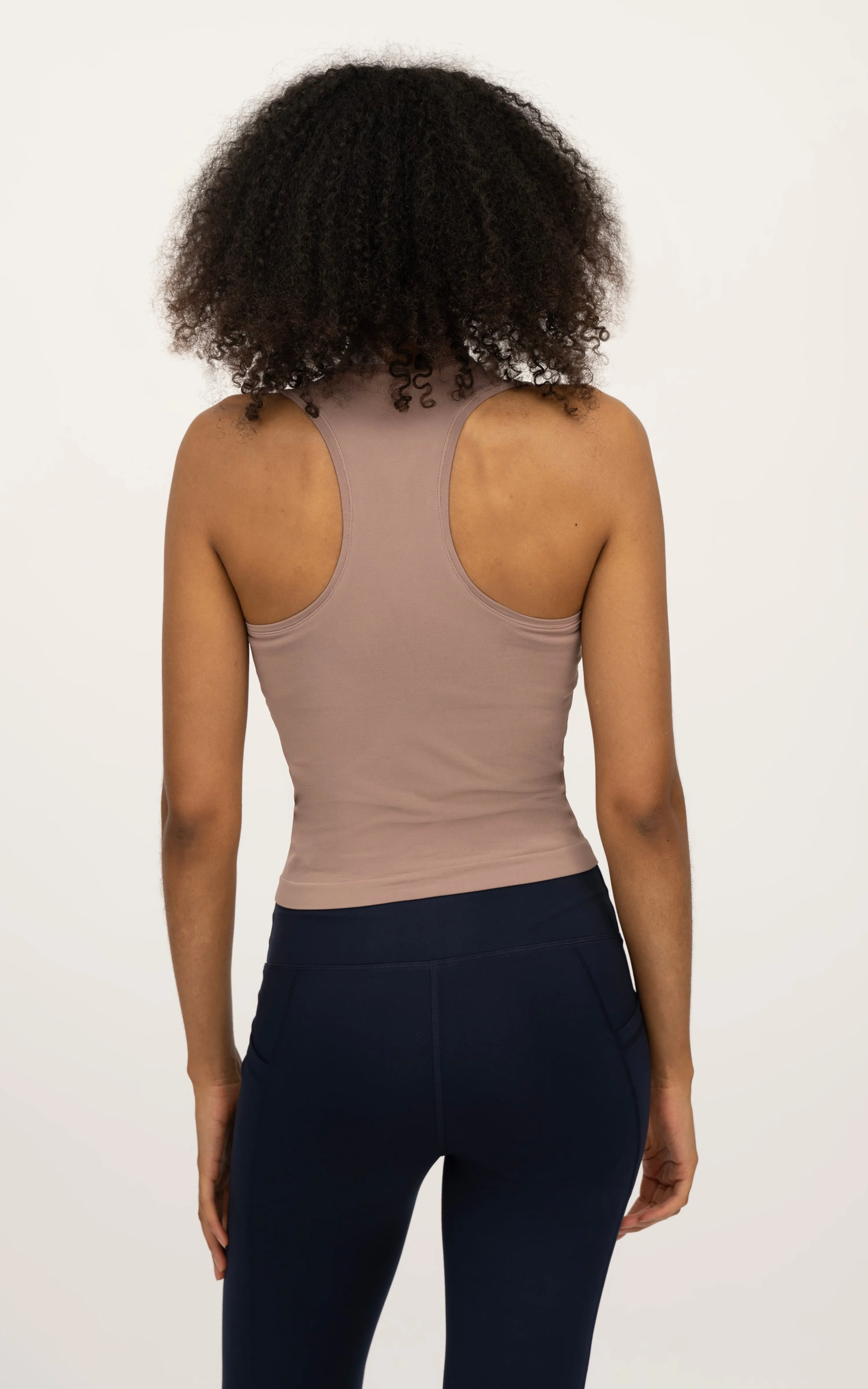 2 PK Seamless Racerback Tank Top with Built in Bra