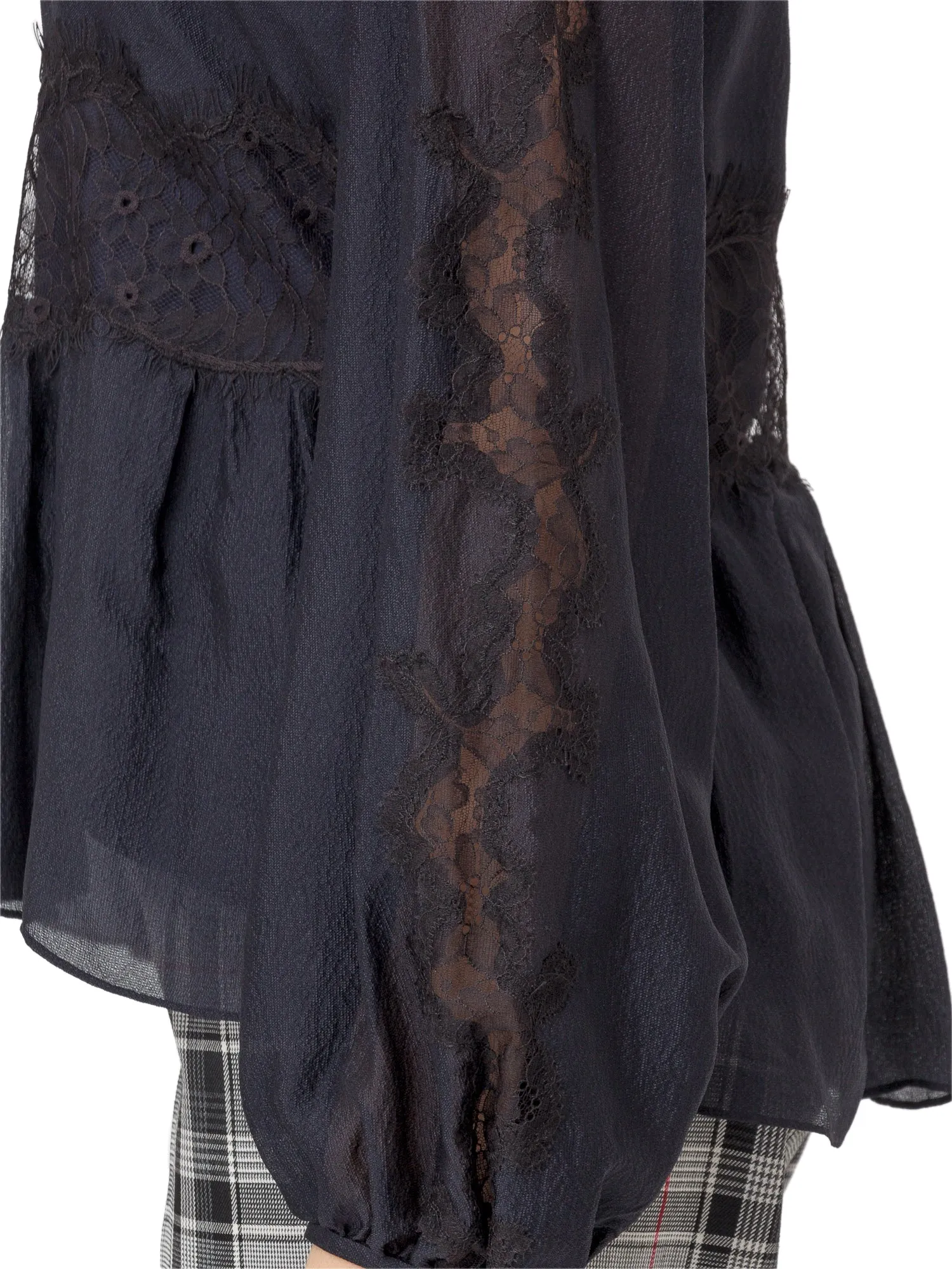 3.1 Phillip Lim Lace Embroidered V-Neck Top