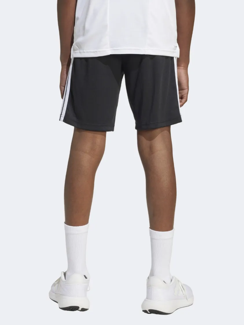 Adidas Essentials 3 Stripes Kids-Unisex Sportswear Short Black/White