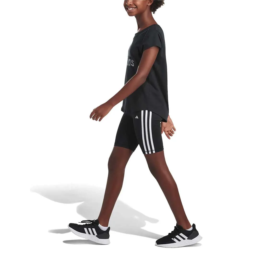 adidas - Girls' (Junior) 3-Stripes Bike Shorts (FZ9000)