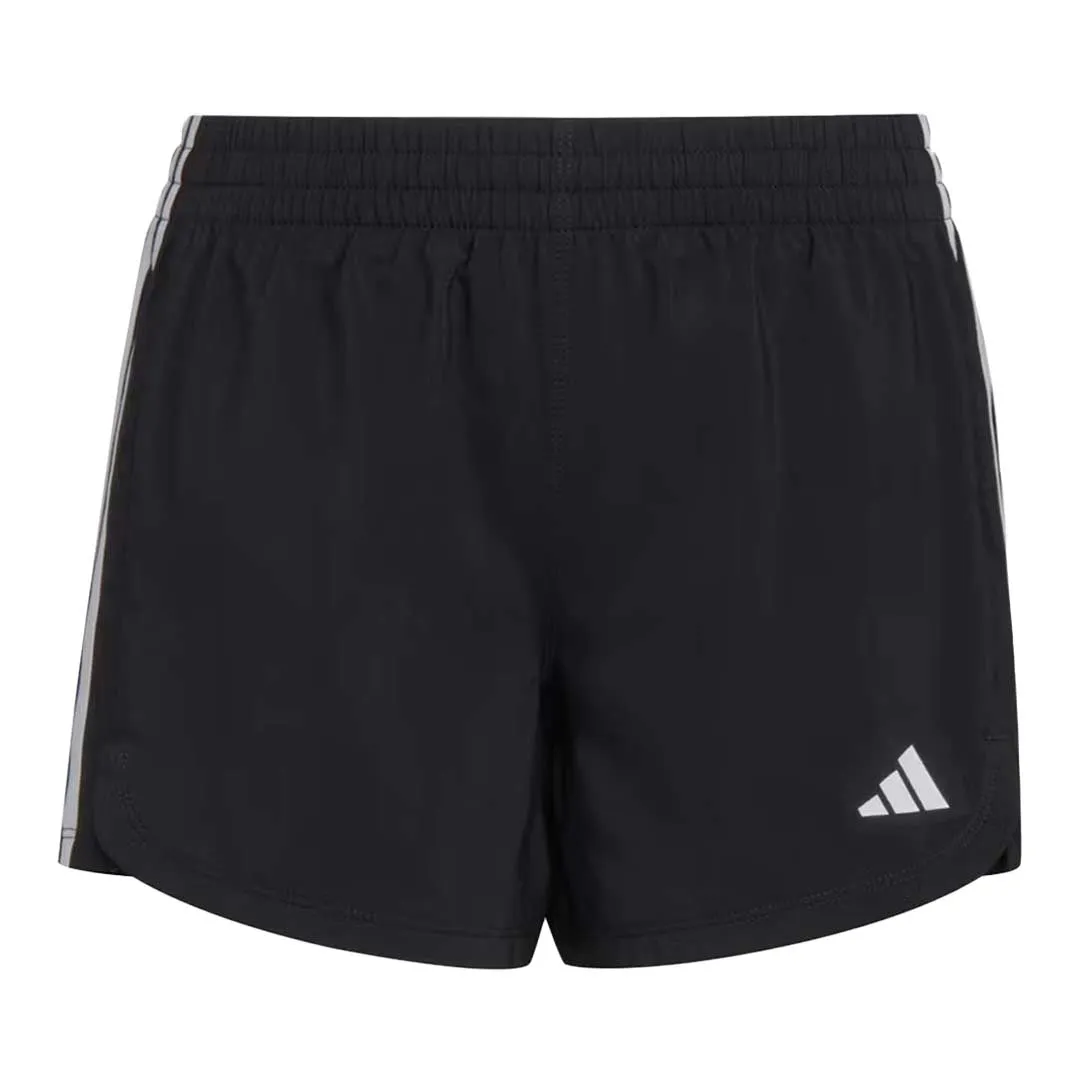 adidas - Girls' (Junior) 3-Stripes Woven Pacer Shorts (GC0197)