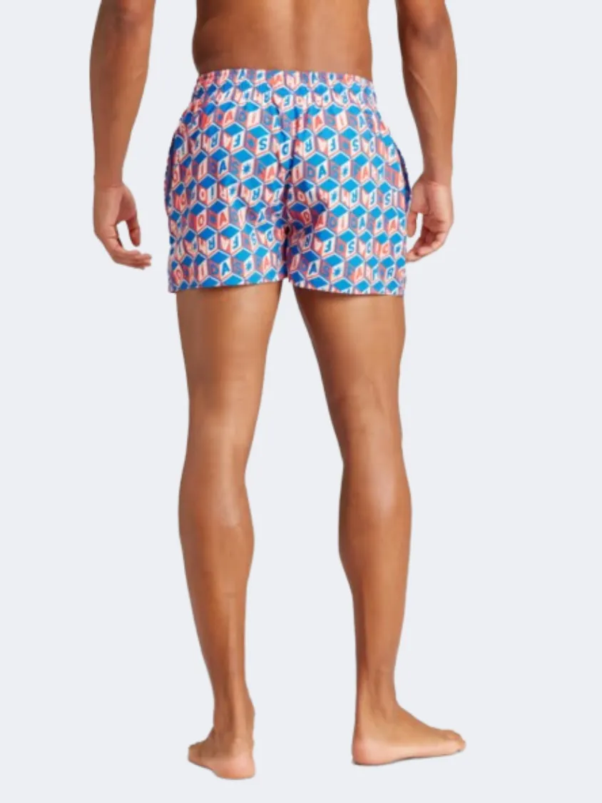 Adidas X Farm Rio 3S Men Swim Short Blue/Bliss Orange