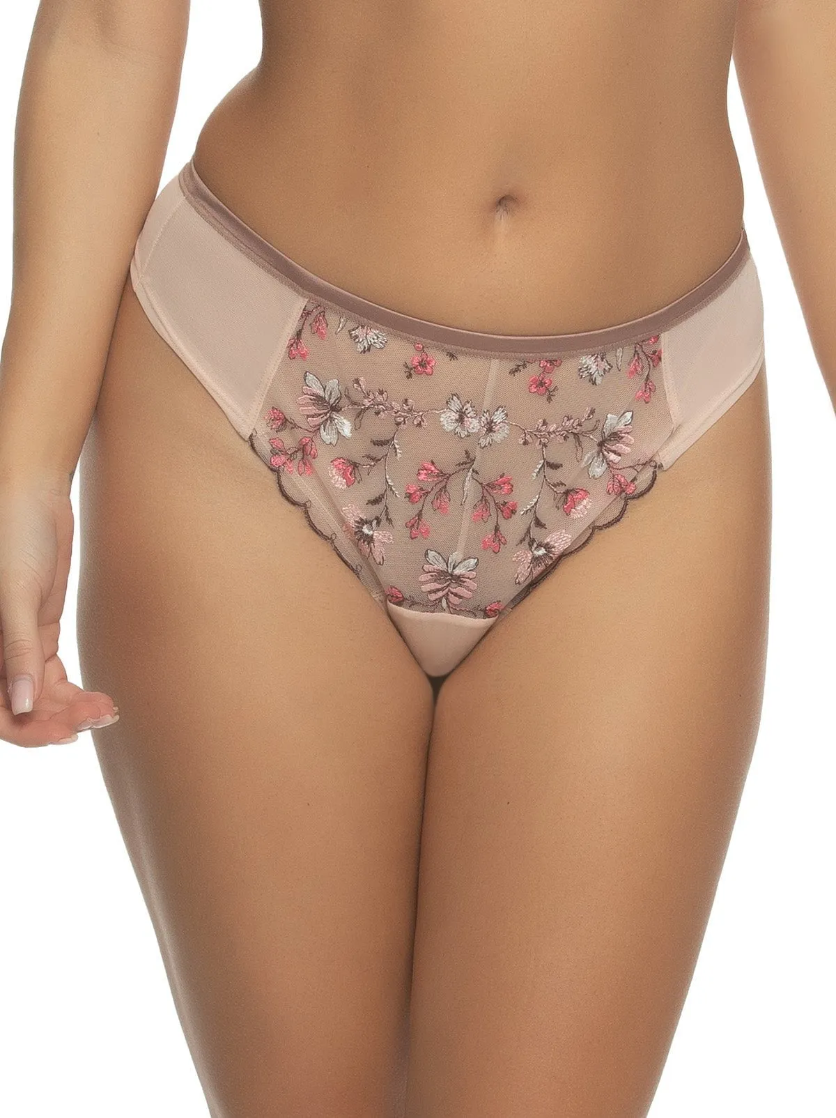 Allure Embroidered Thong