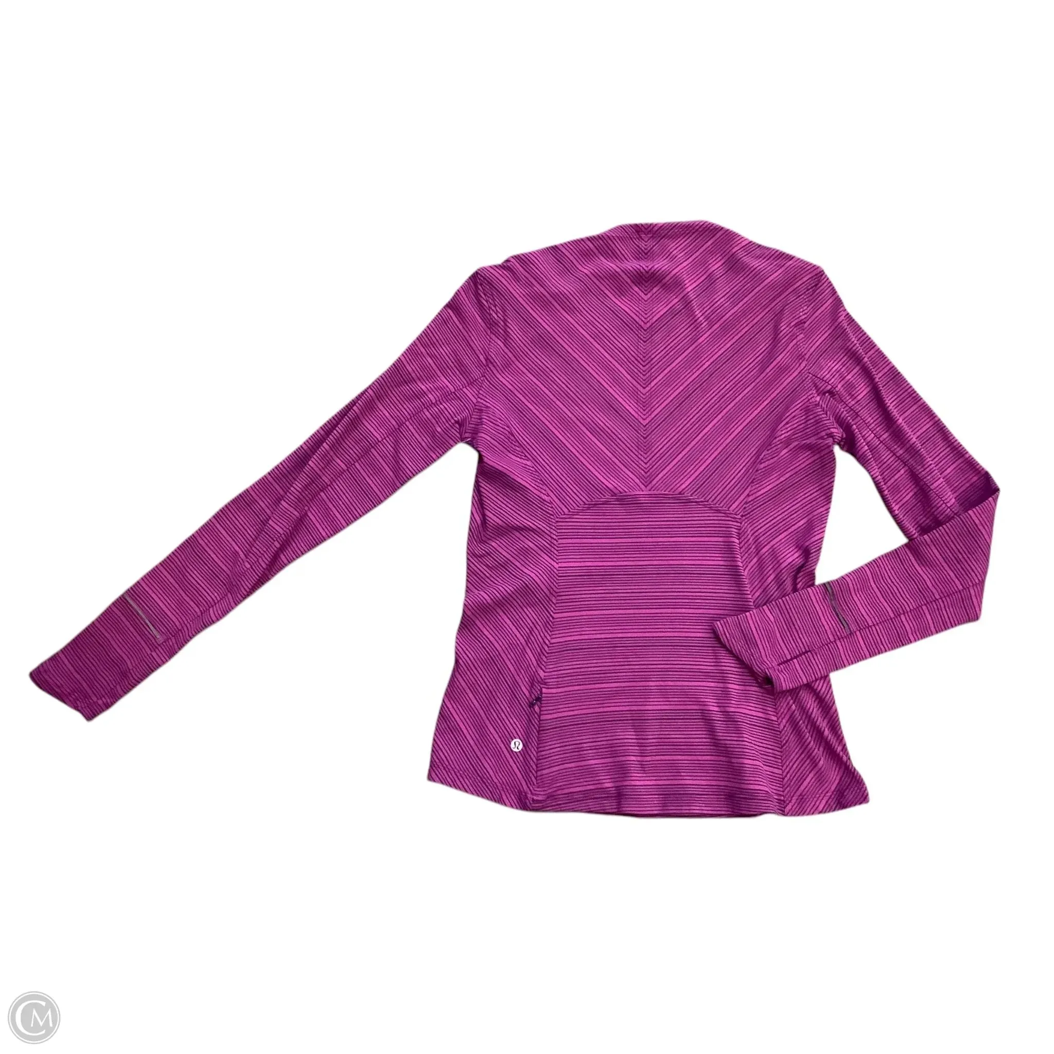 Athletic Top Long Sleeve Crewneck By Lululemon In Purple, Size: 10