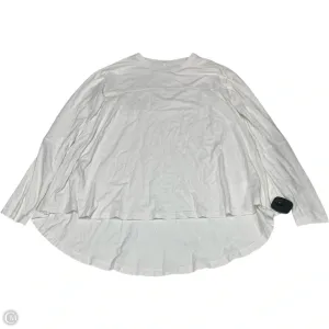 Athletic Top Long Sleeve Crewneck By Lululemon In White, Size: M