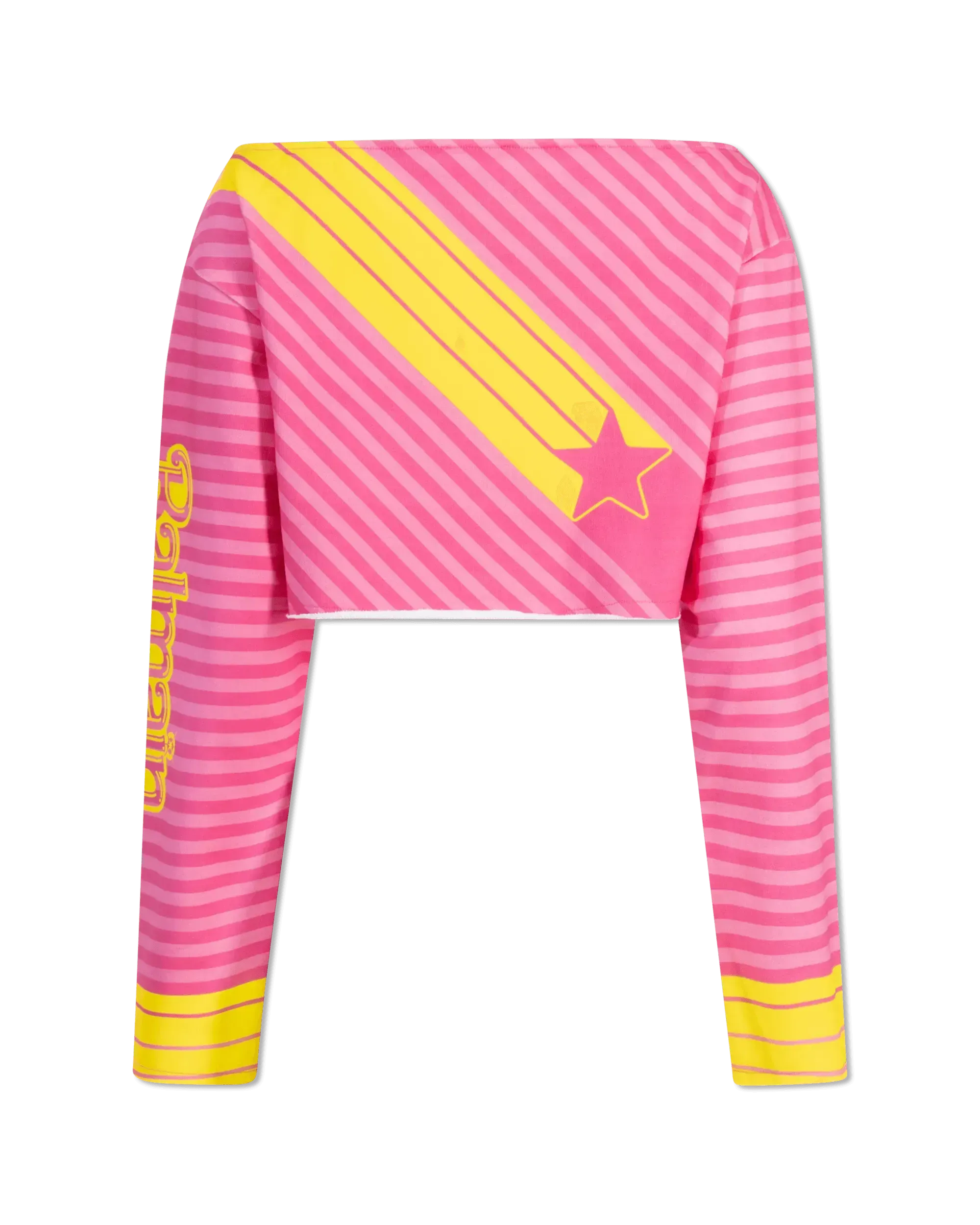 Balmain X Barbie Off Shoulder Crop Top