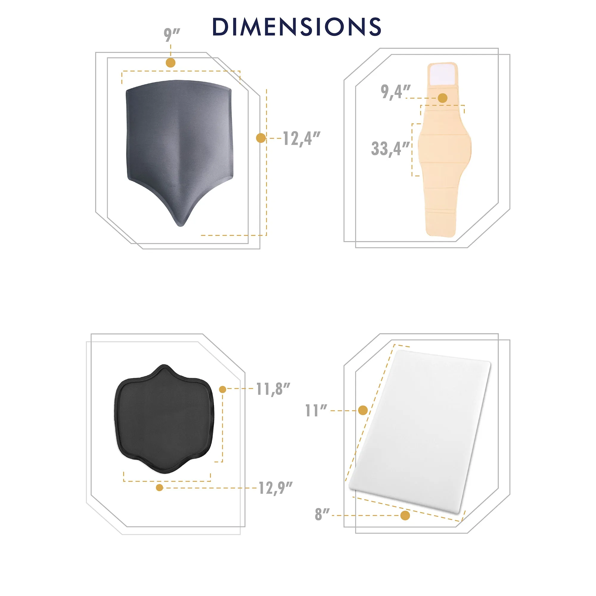 Be Shapy | M&D 0105 Ab Board   Post Liposuction Foam | Back Board after Lipo