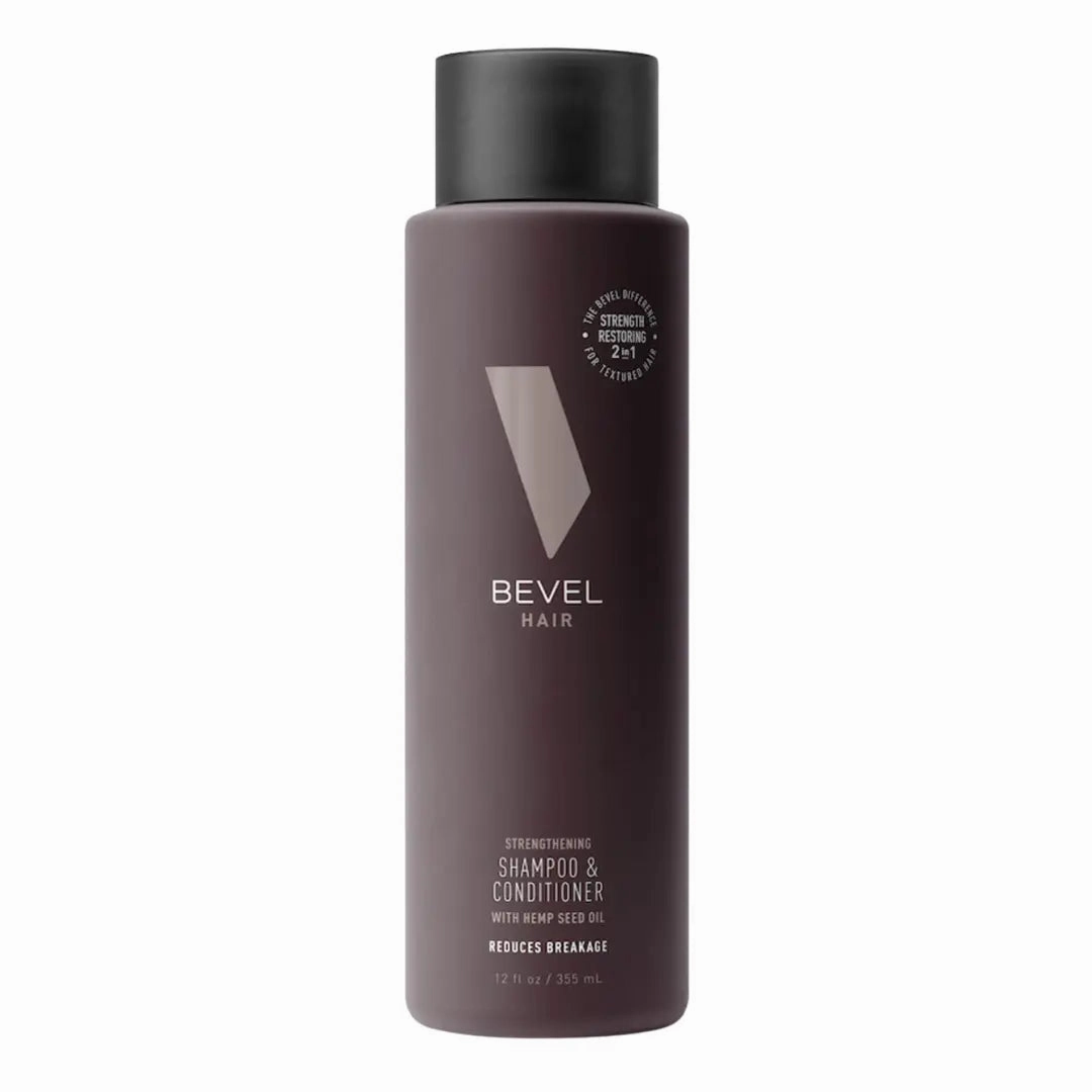Bevel Hair Strengthening Shampoo & Conditioner - 12 oz
