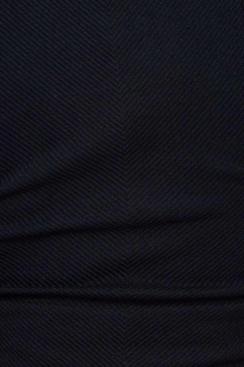 Black Tank Top Sleeveless Crew Neck Seamless