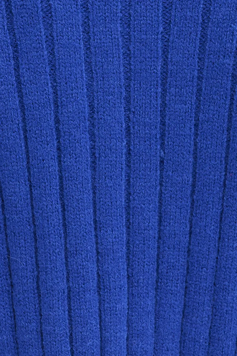 Blue Zip up Cardigan