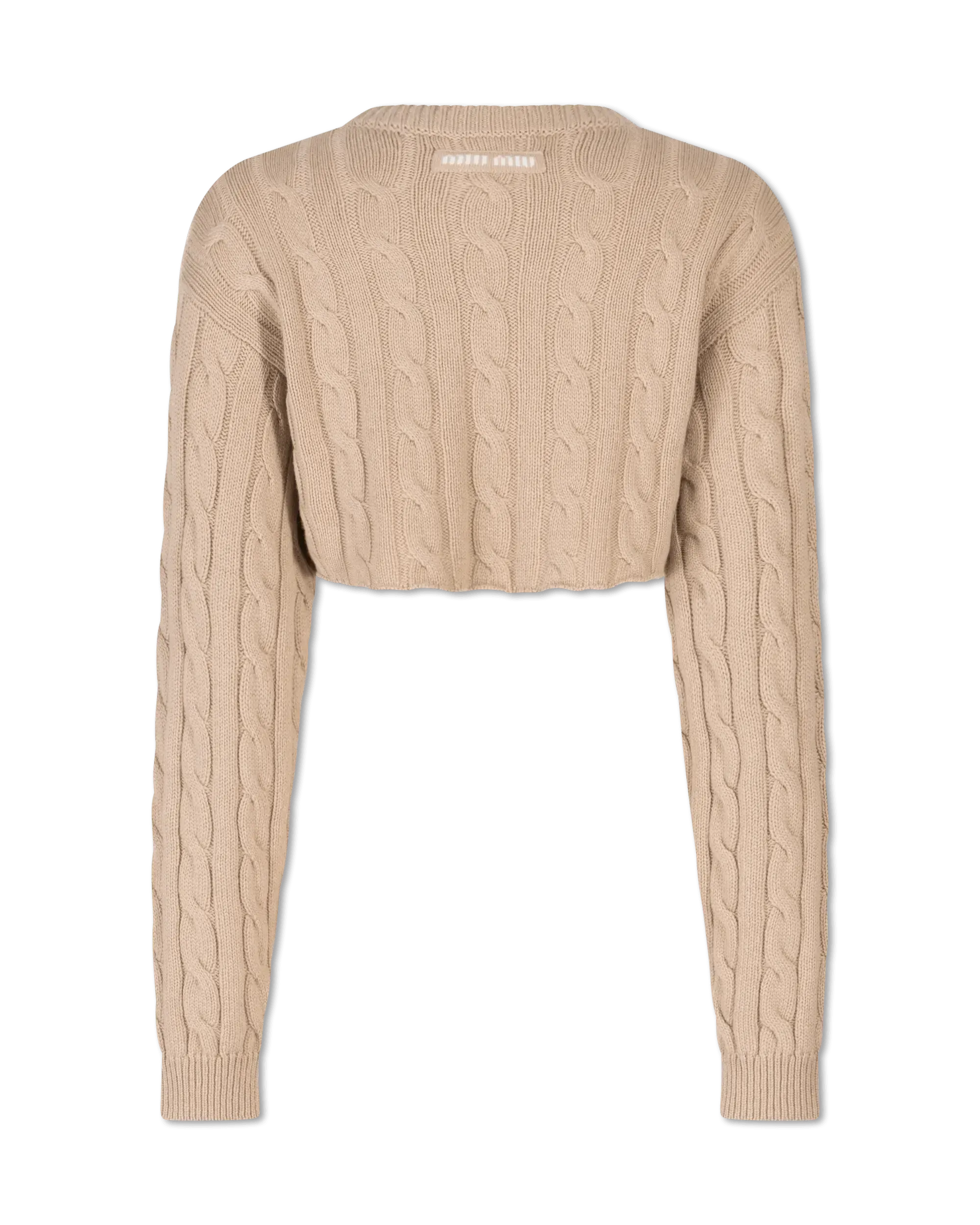 Cashmere Trecce Crop Top Sweater