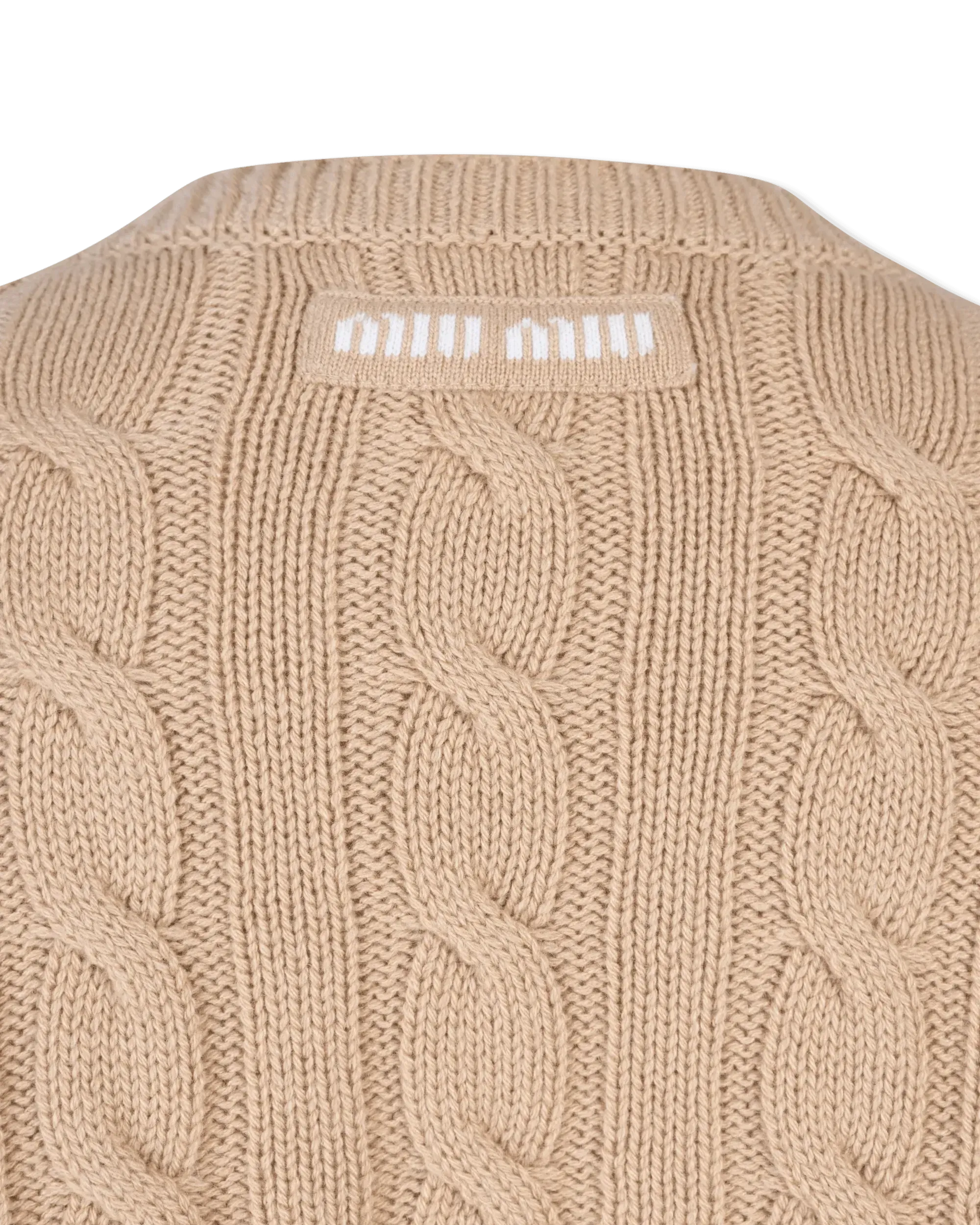 Cashmere Trecce Crop Top Sweater