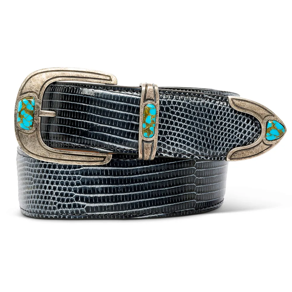 Chacon Penasco Matte w/ Turquoise Buckle Set 1.5 3 pc