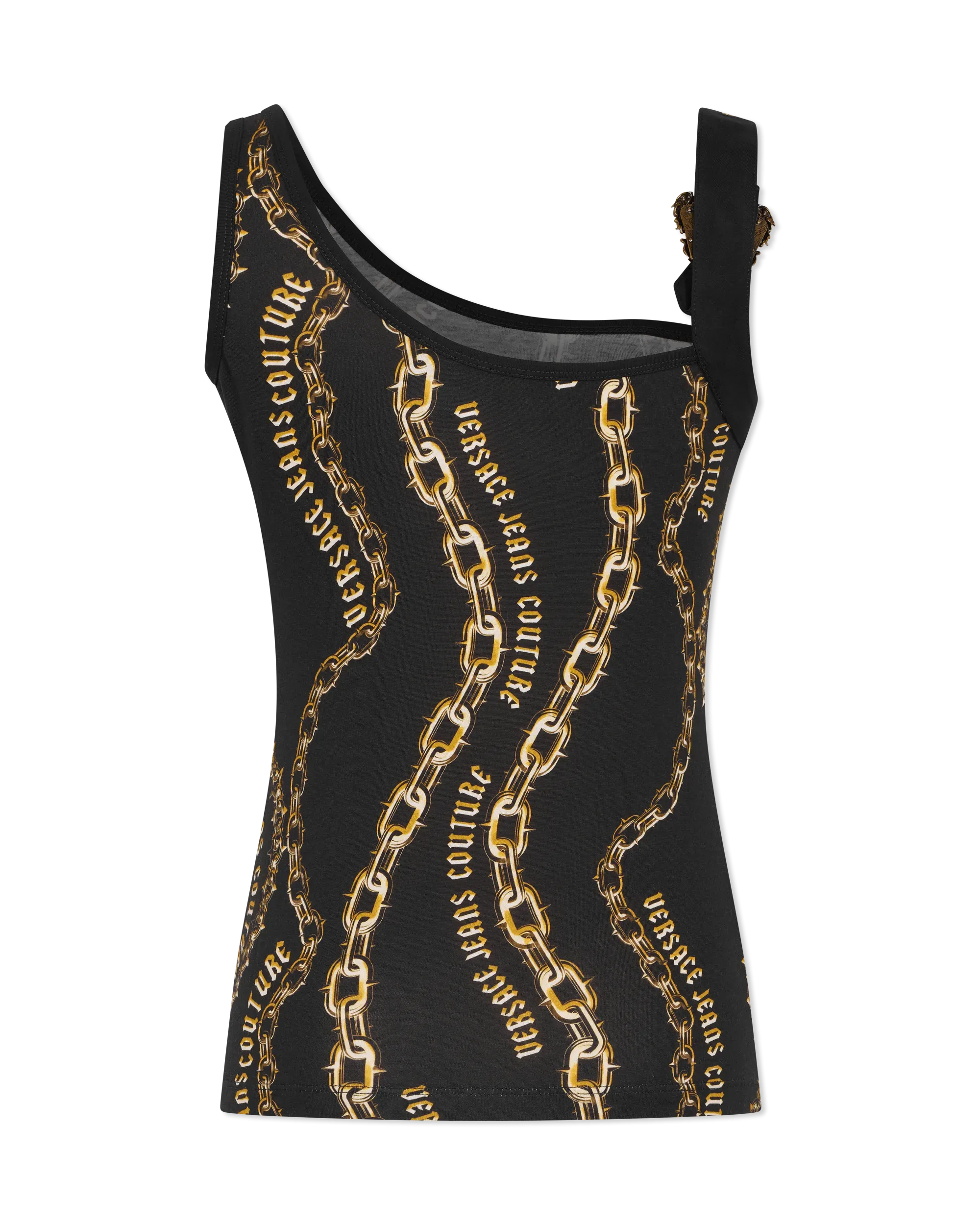 Chain Couture Baroque Buckle Tank Top