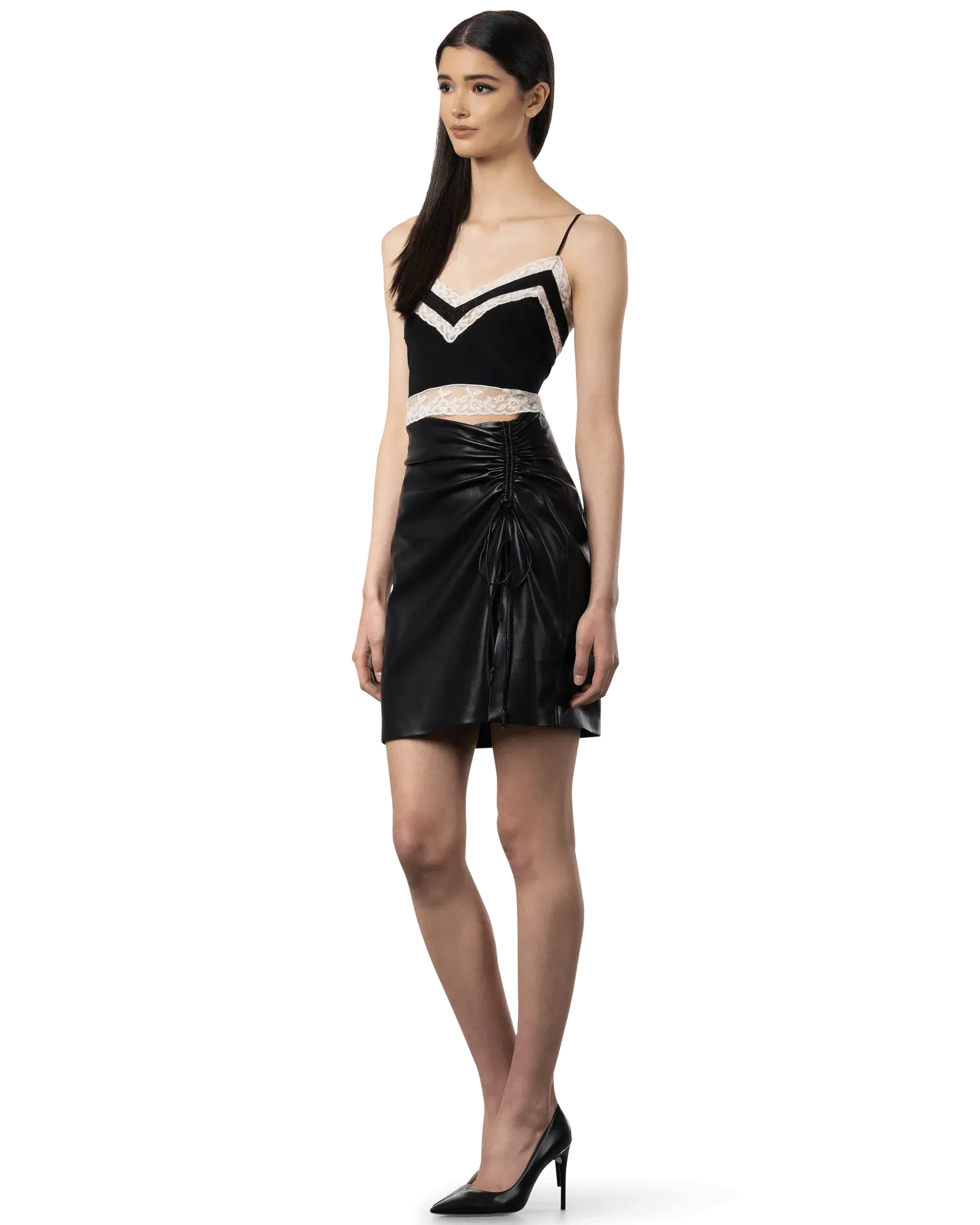 Crepe De Chine Crop Top Camisole