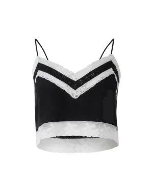 Crepe De Chine Crop Top Camisole