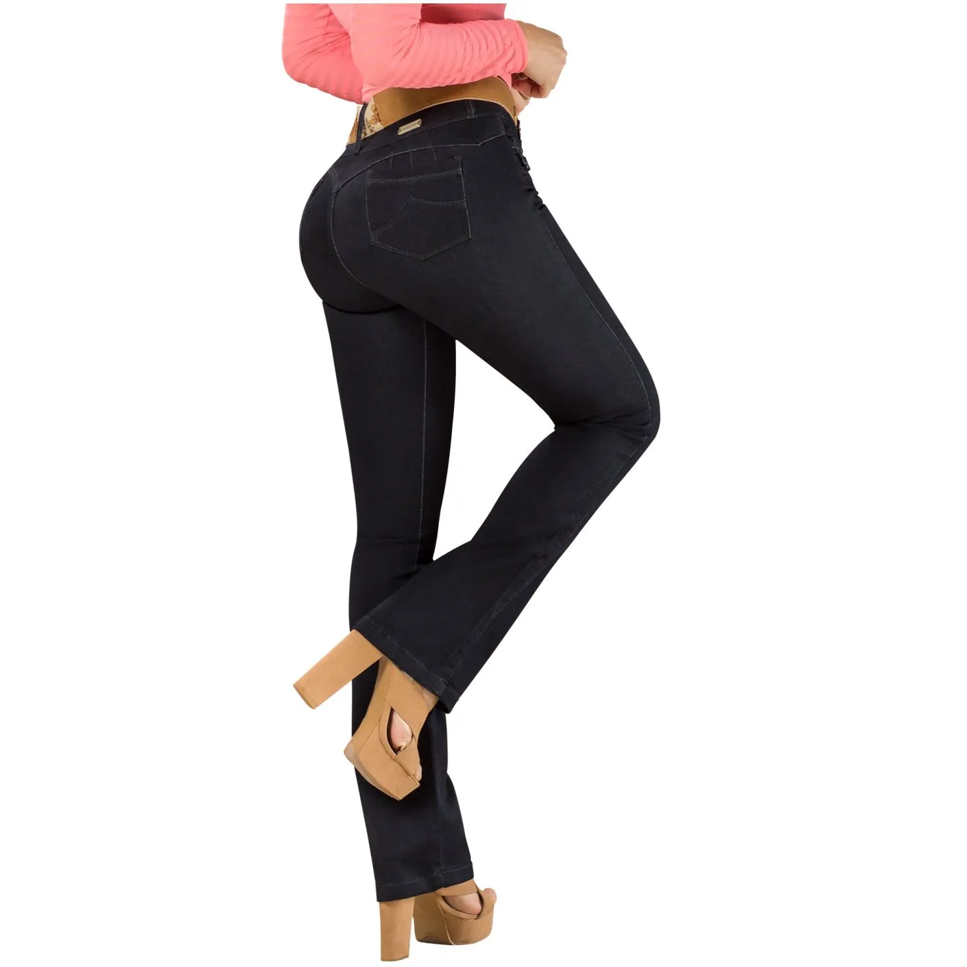 DRAXY 1319 Colombian Butt Lifter Flared Jeans