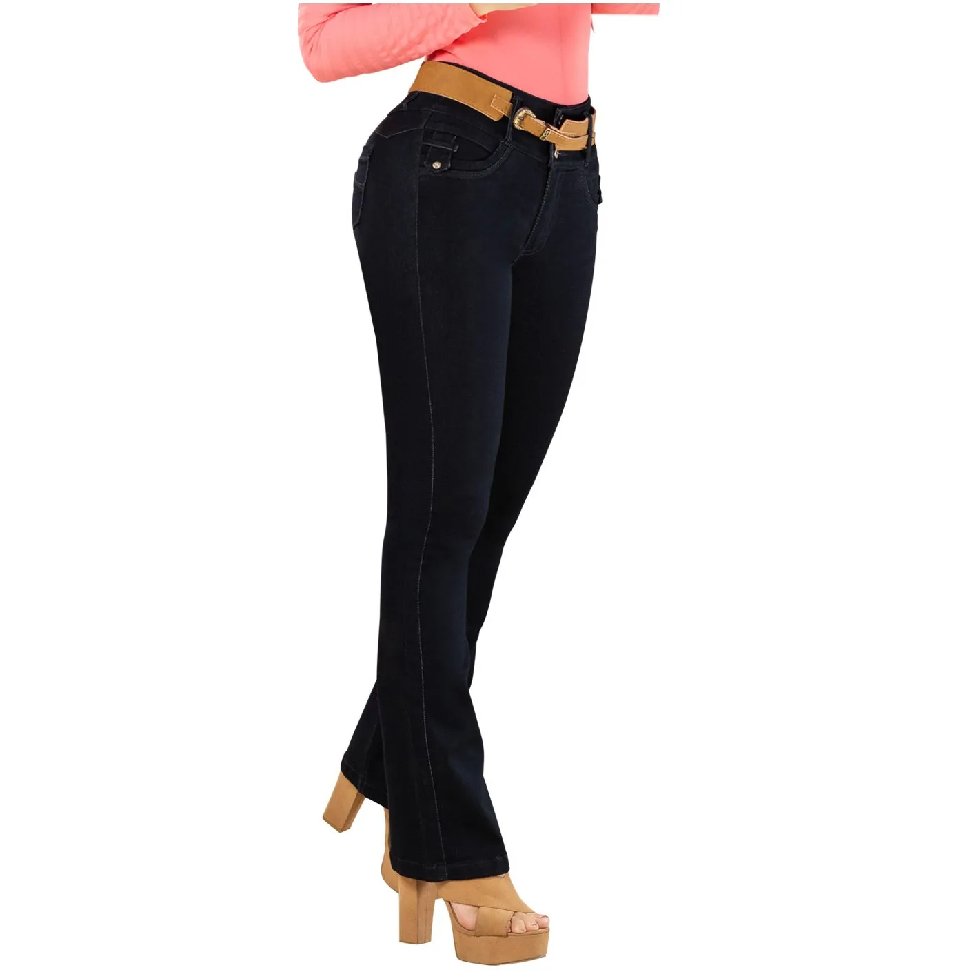 DRAXY 1319 Colombian Butt Lifter Flared Jeans