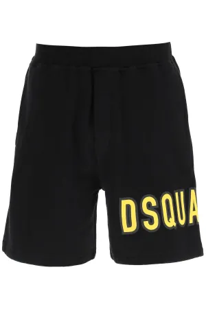 Dsquared2 Logo Printed Elastic Waist Shorts