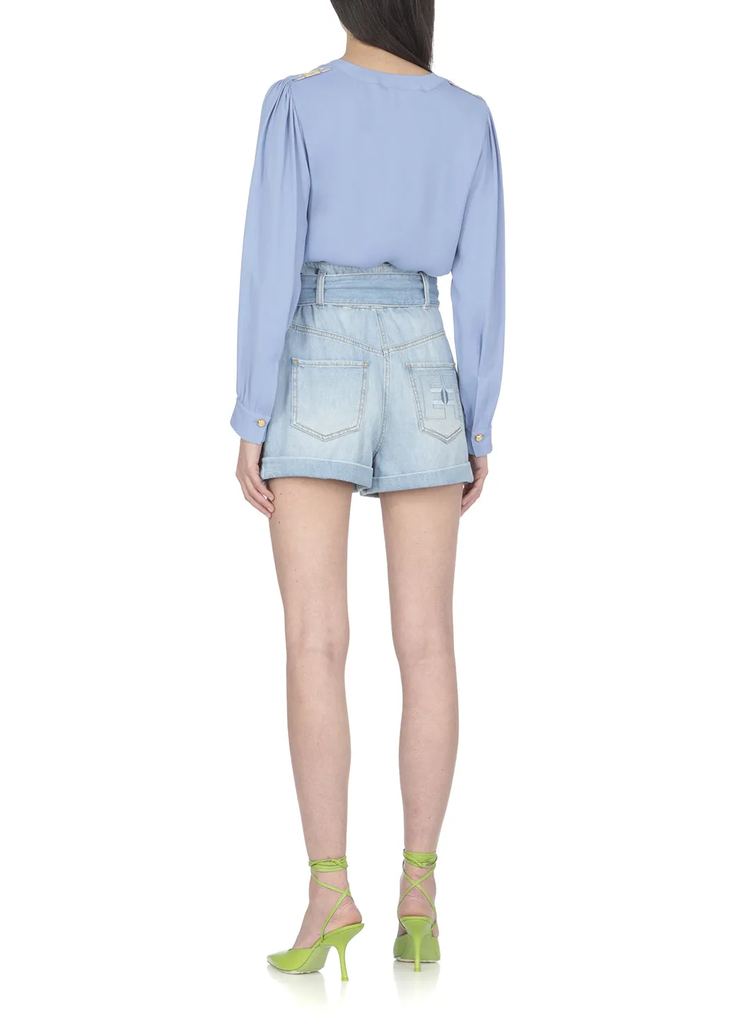 Elisabetta Franchi V-Neck Buttoned Shirt