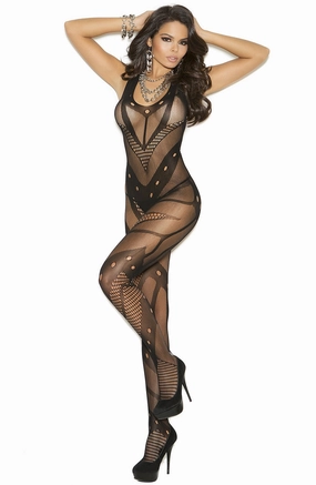 EM-1650 Glam crochet bodystocking