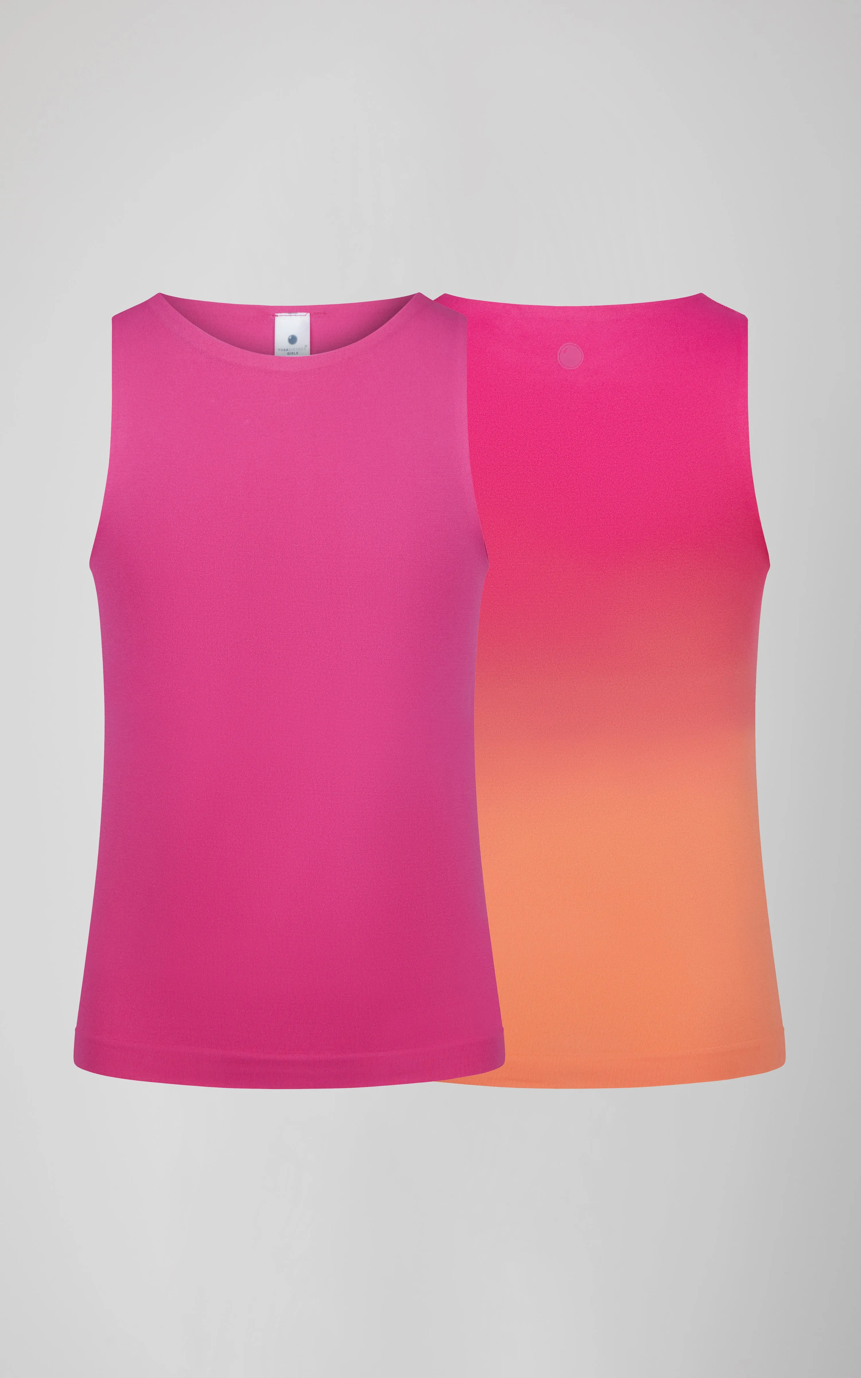 Girls 2 PK High Neck Tank
