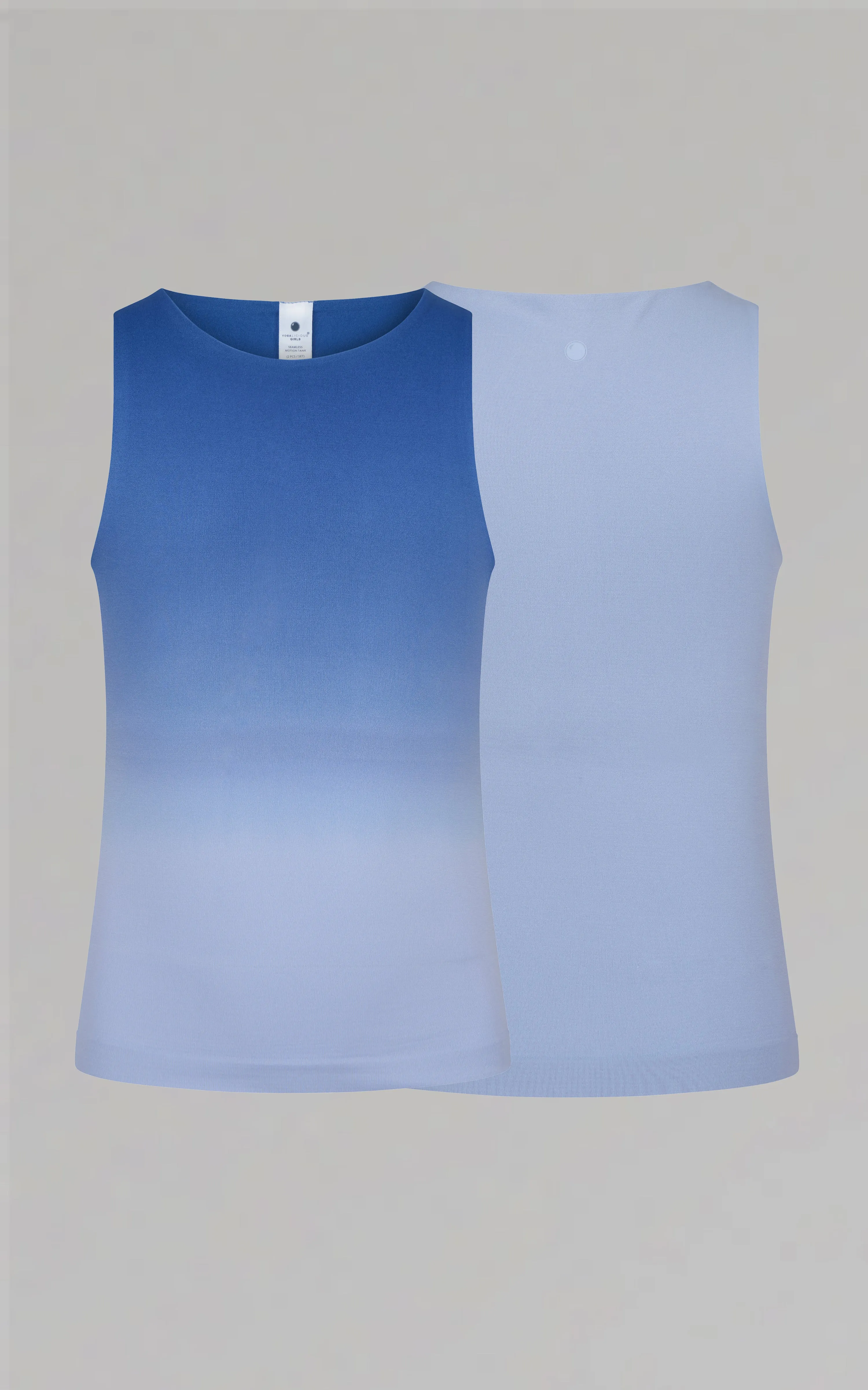 Girls 2 PK High Neck Tank