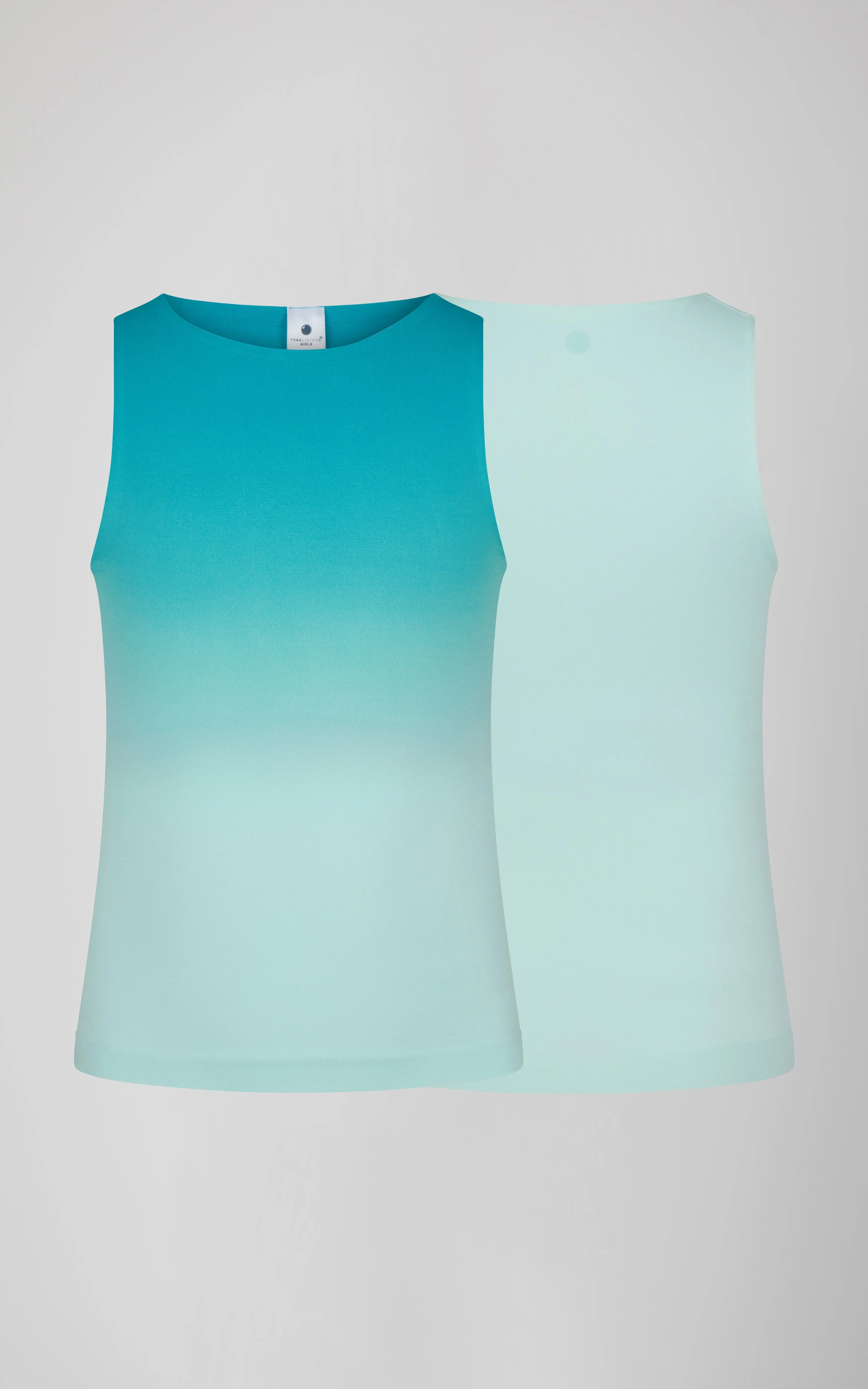 Girls 2 PK High Neck Tank
