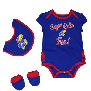 Girls' (Infant) Kansas Jayhawks Trifecta Set (K423JQ 95N)