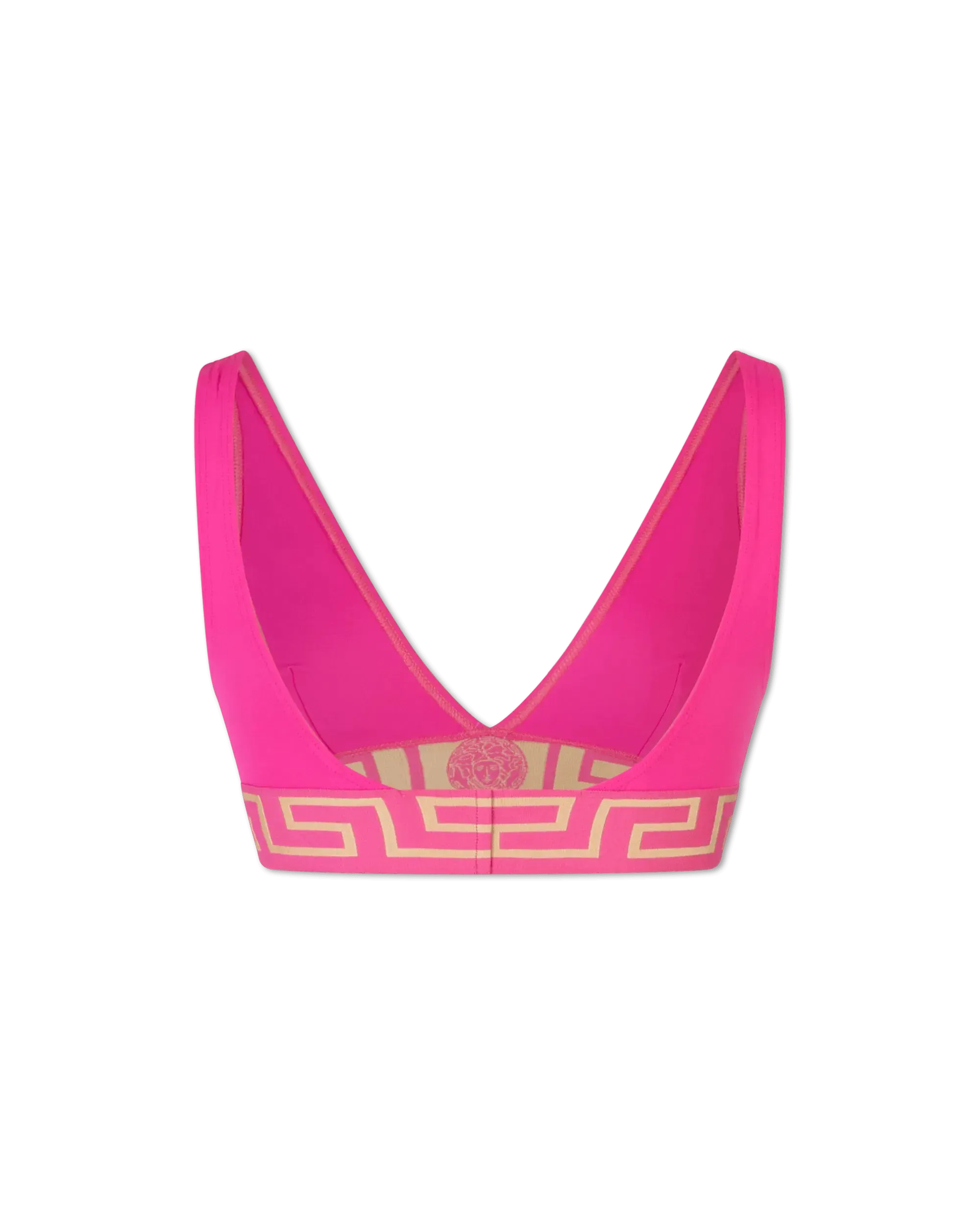 Greek Key V-Neck Bikini Top