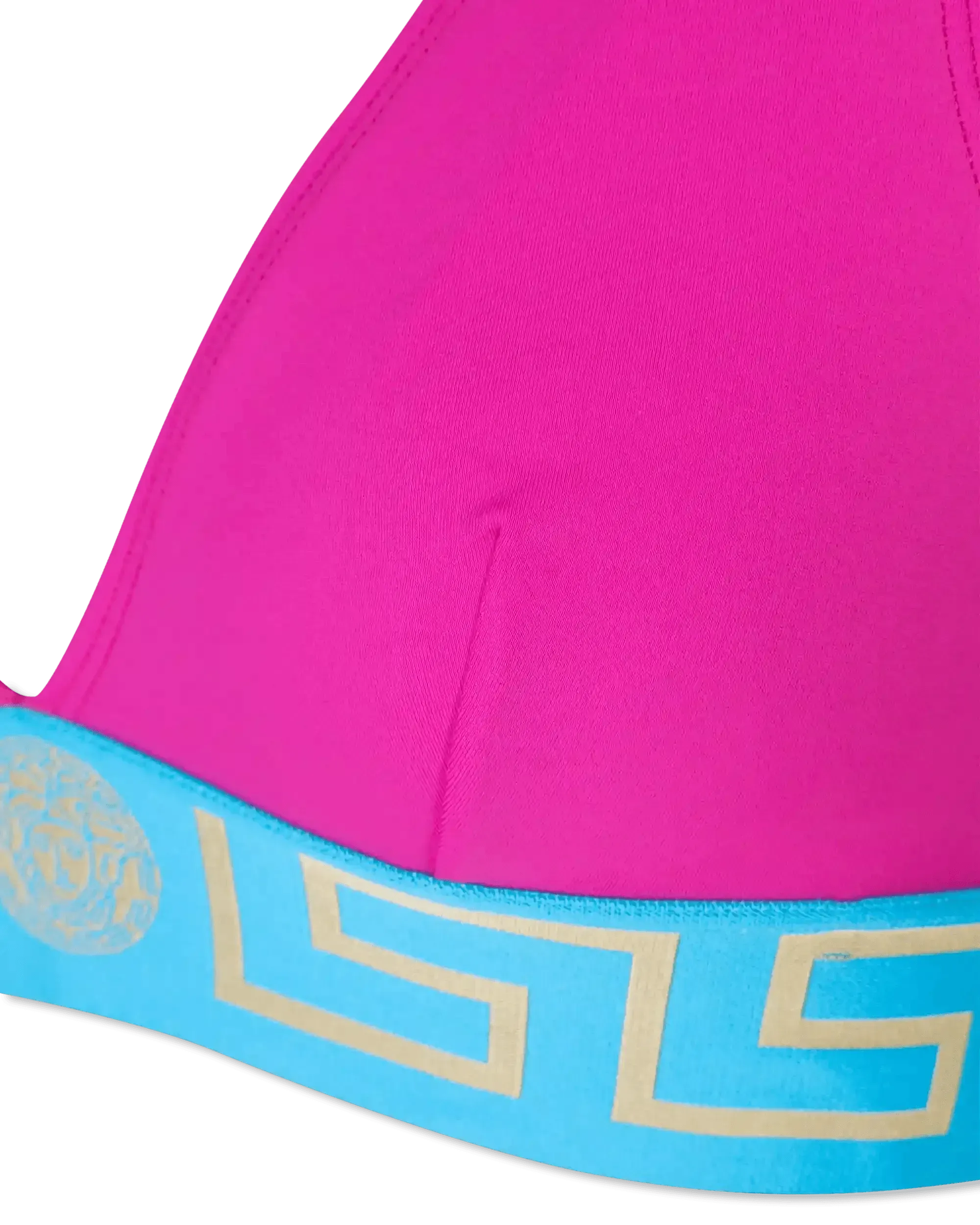 Greek Key V-Neck Bikini Top