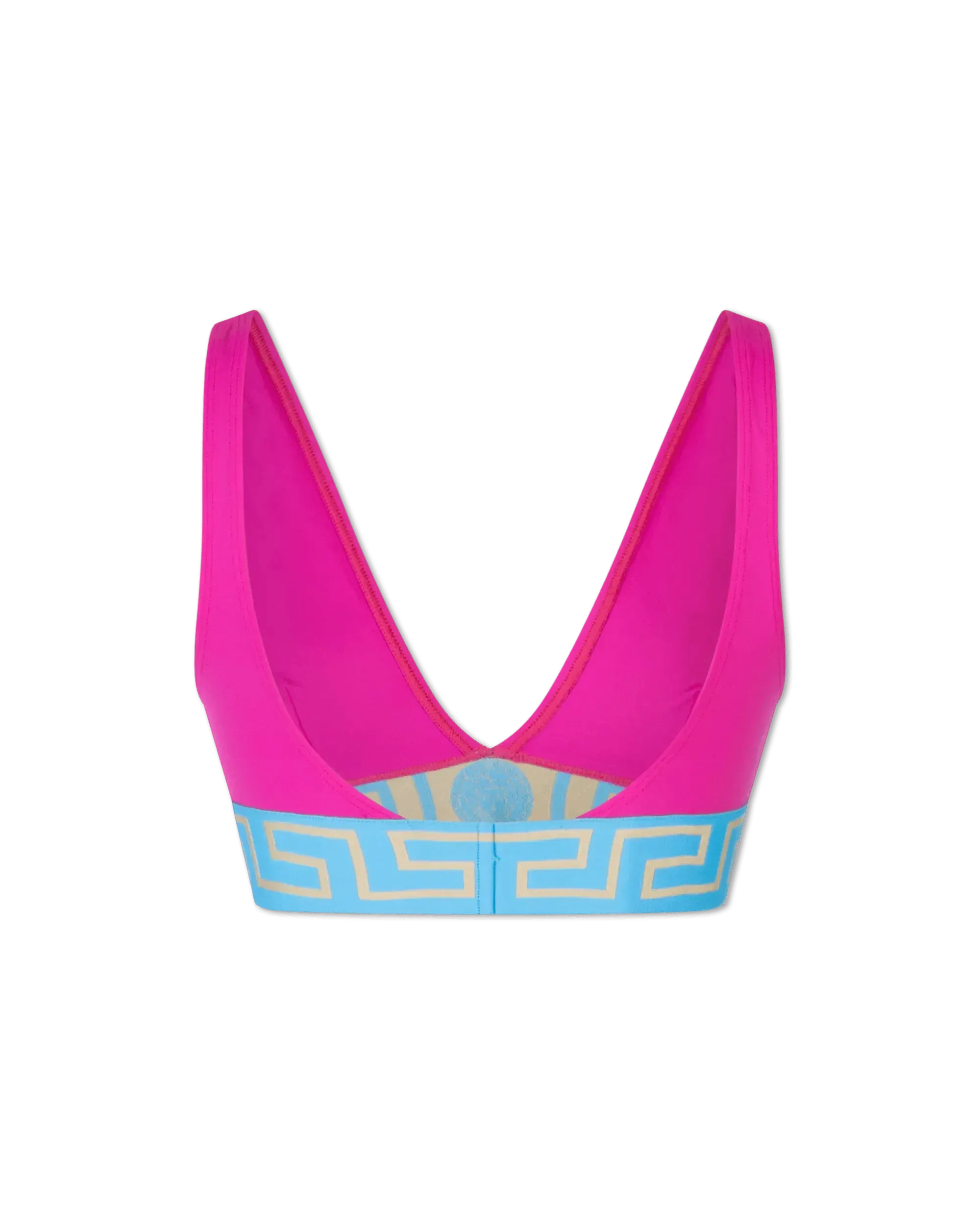 Greek Key V-Neck Bikini Top