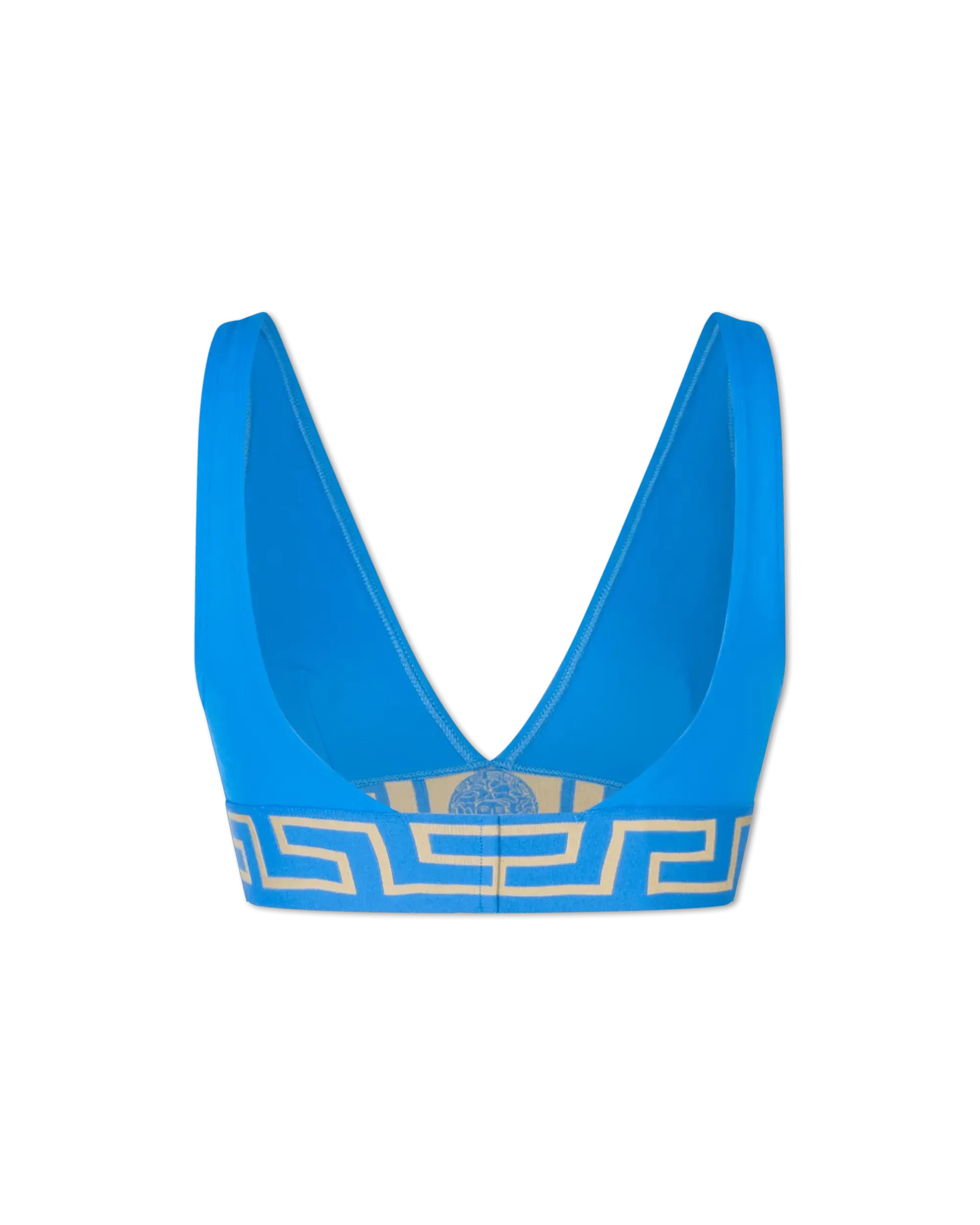 Greek Key V-Neck Bikini Top