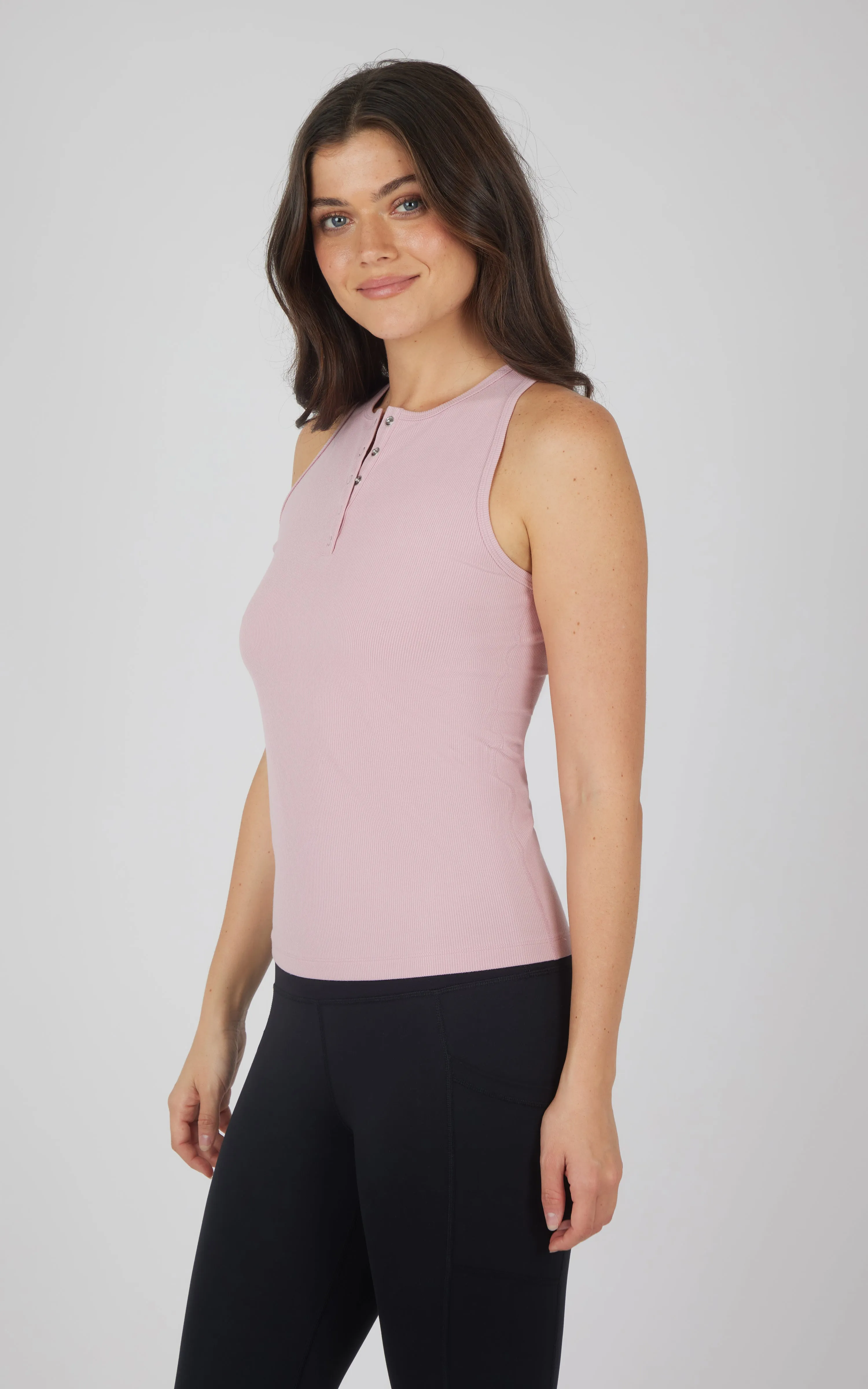 Heavenly Rib Henley Tank