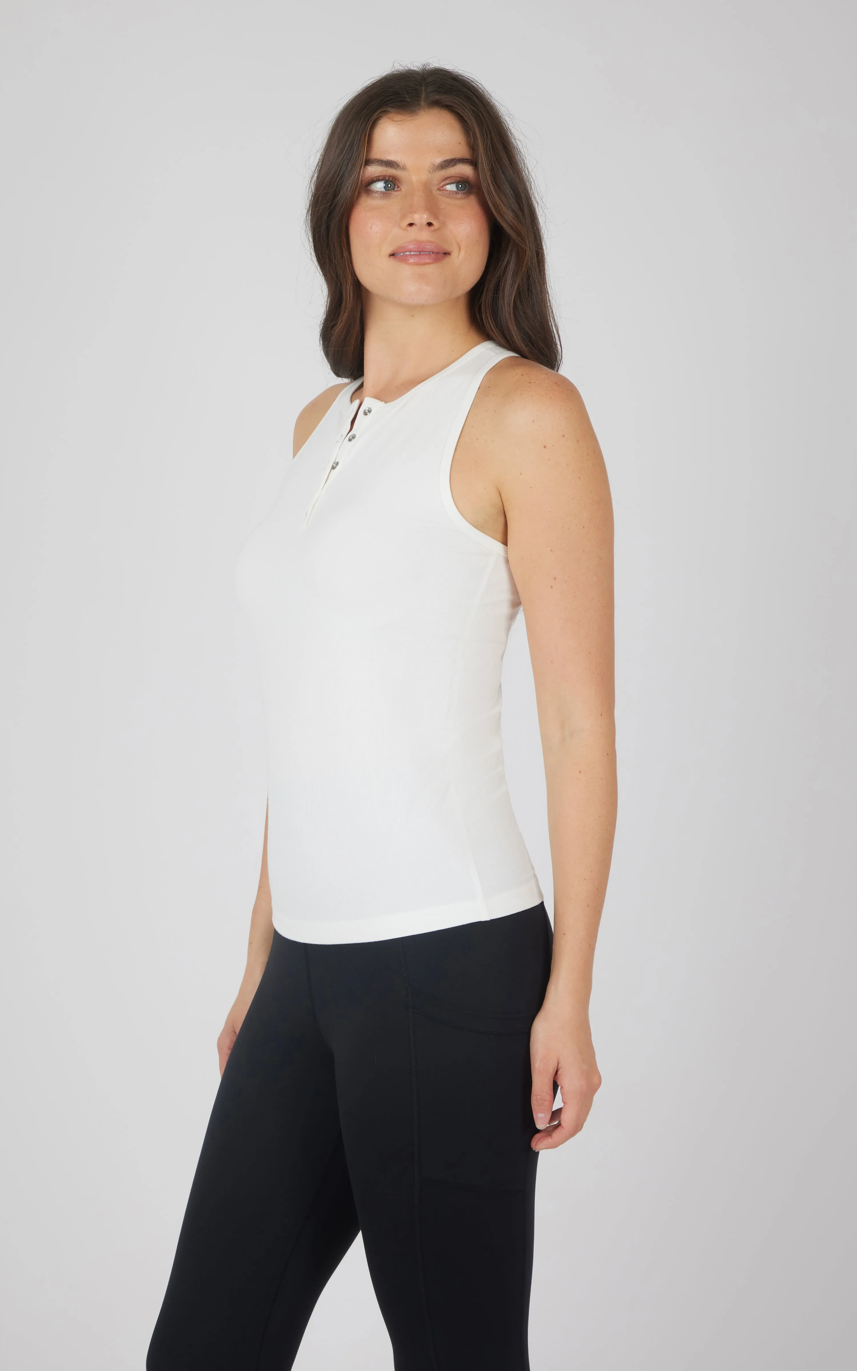 Heavenly Rib Henley Tank
