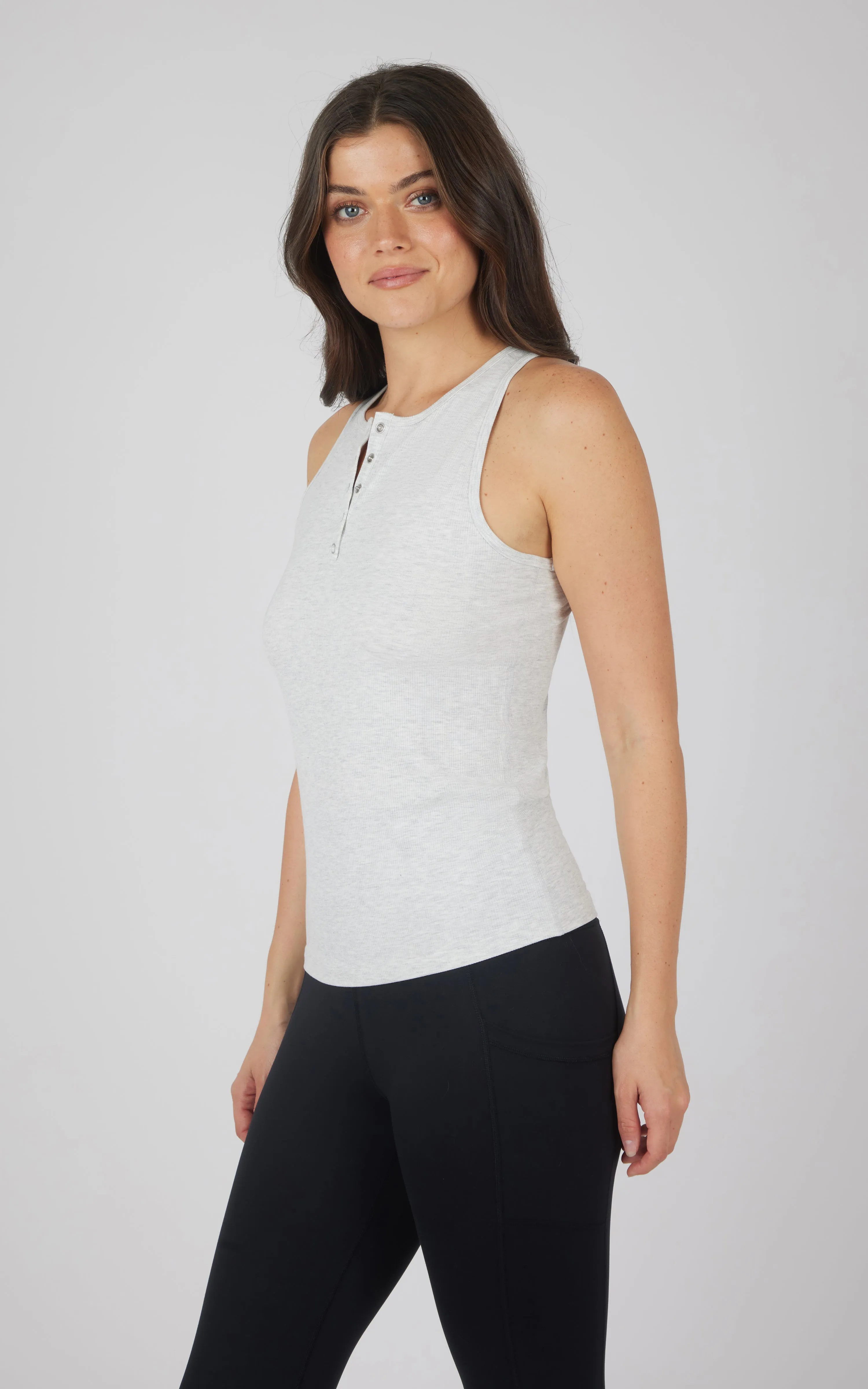 Heavenly Rib Henley Tank