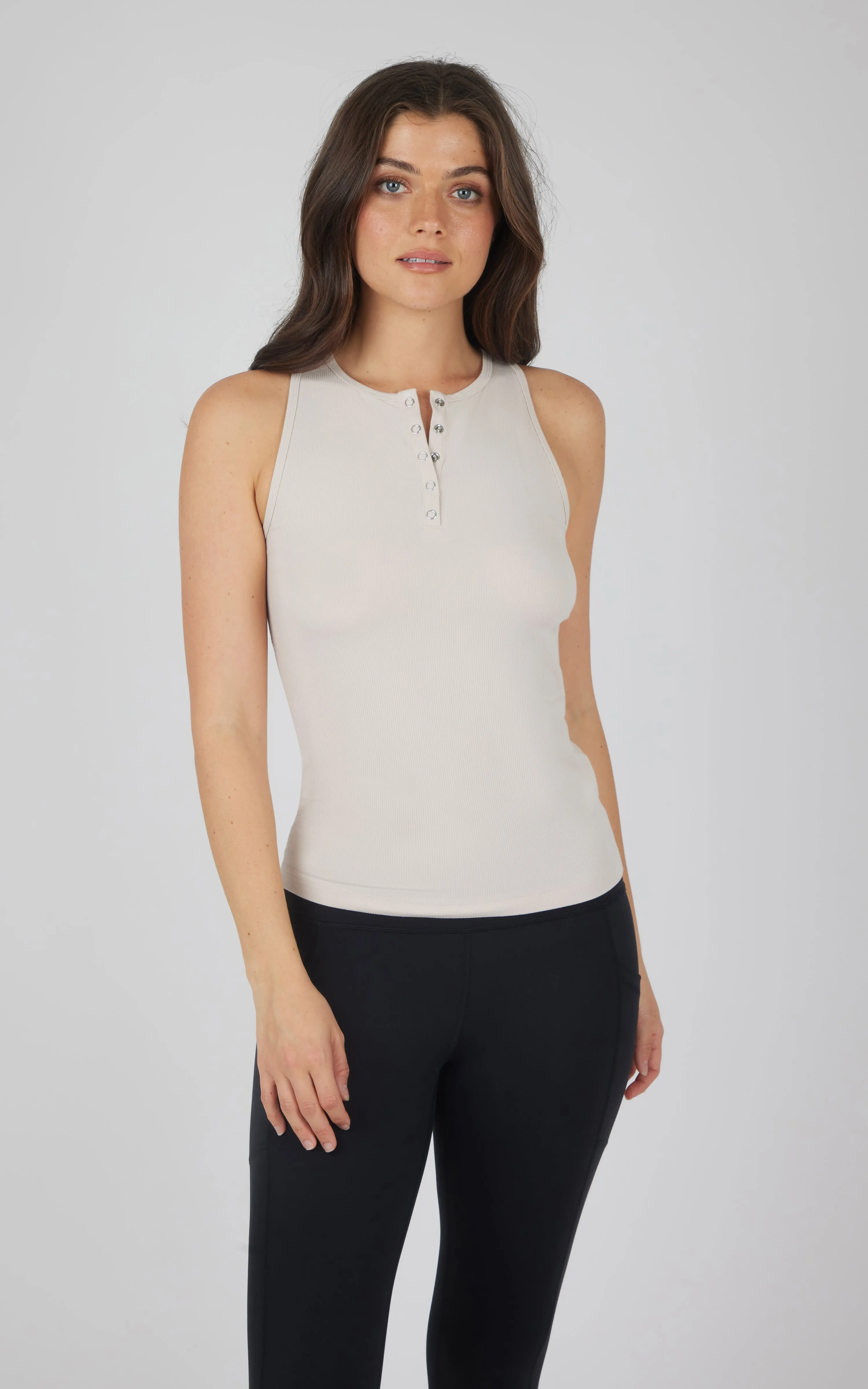 Heavenly Rib Henley Tank