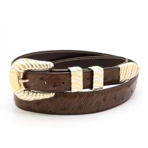 Herb Gansheimer Heritage w/ 14k Gold Stripes Belt Buckle Set 1.0