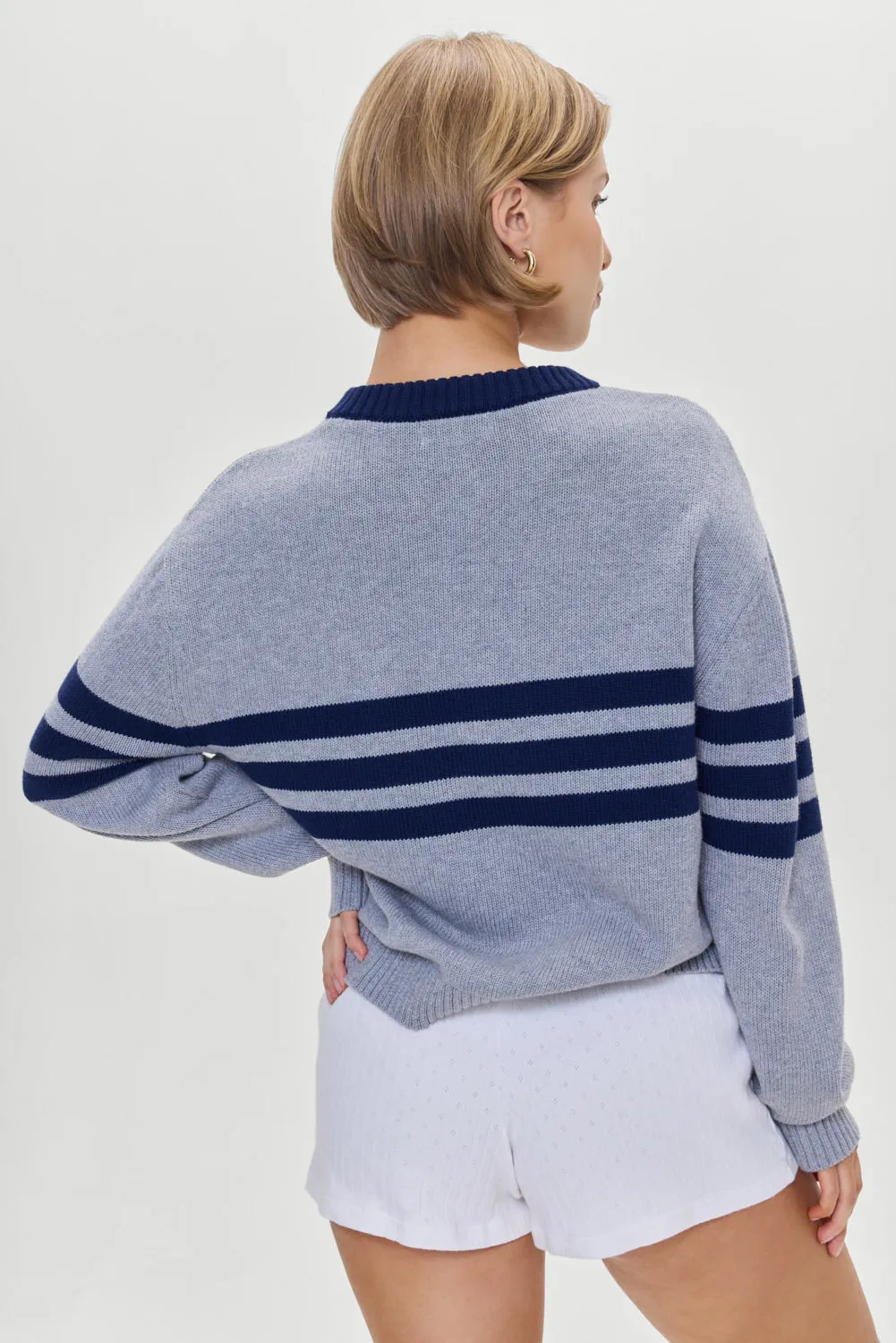 Kip Oversized Crewneck Sweater - Rain Cloud