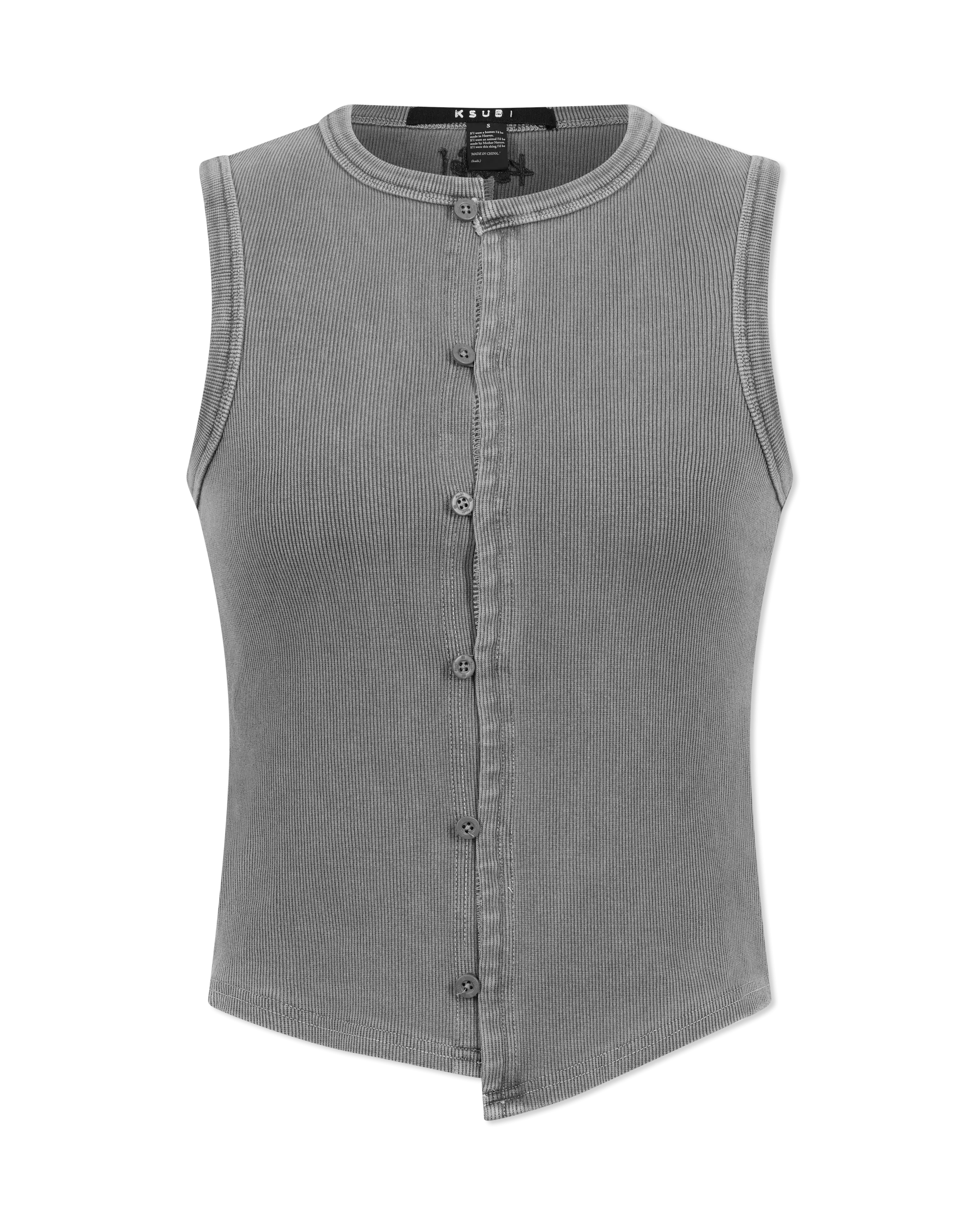 Ksubi Jeans Syndicate Asymmetrical Xtra Rework Tank