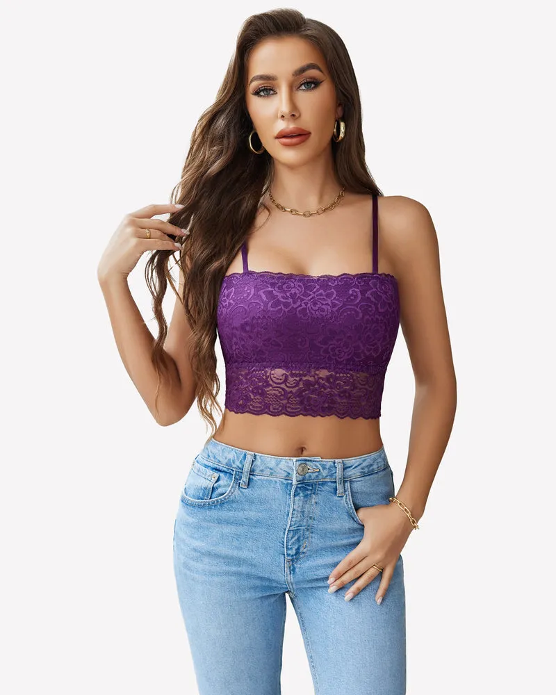 Lace Tank Top Tube Basic Bralette (DE Only)