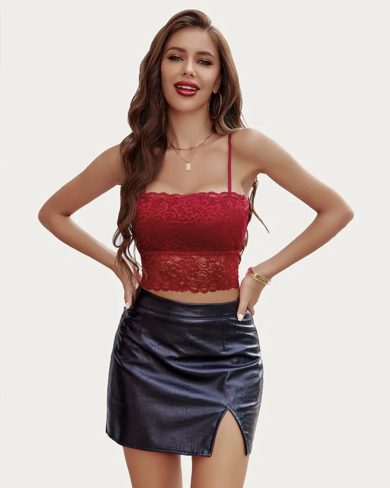 Lace Tank Top Tube Basic Bralette (DE Only)