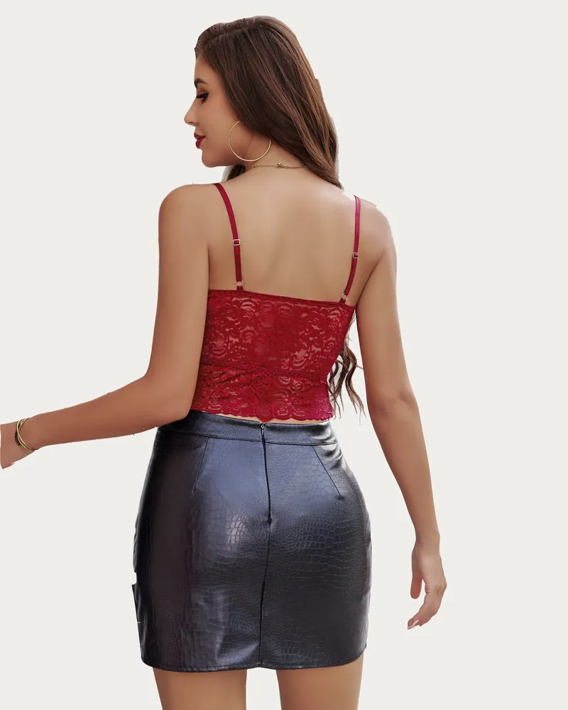 Lace Tank Top Tube Basic Bralette (DE Only)